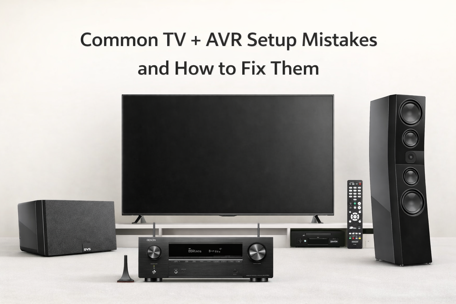 Common TV + AVR Setup Mistakes & How to Fix Them