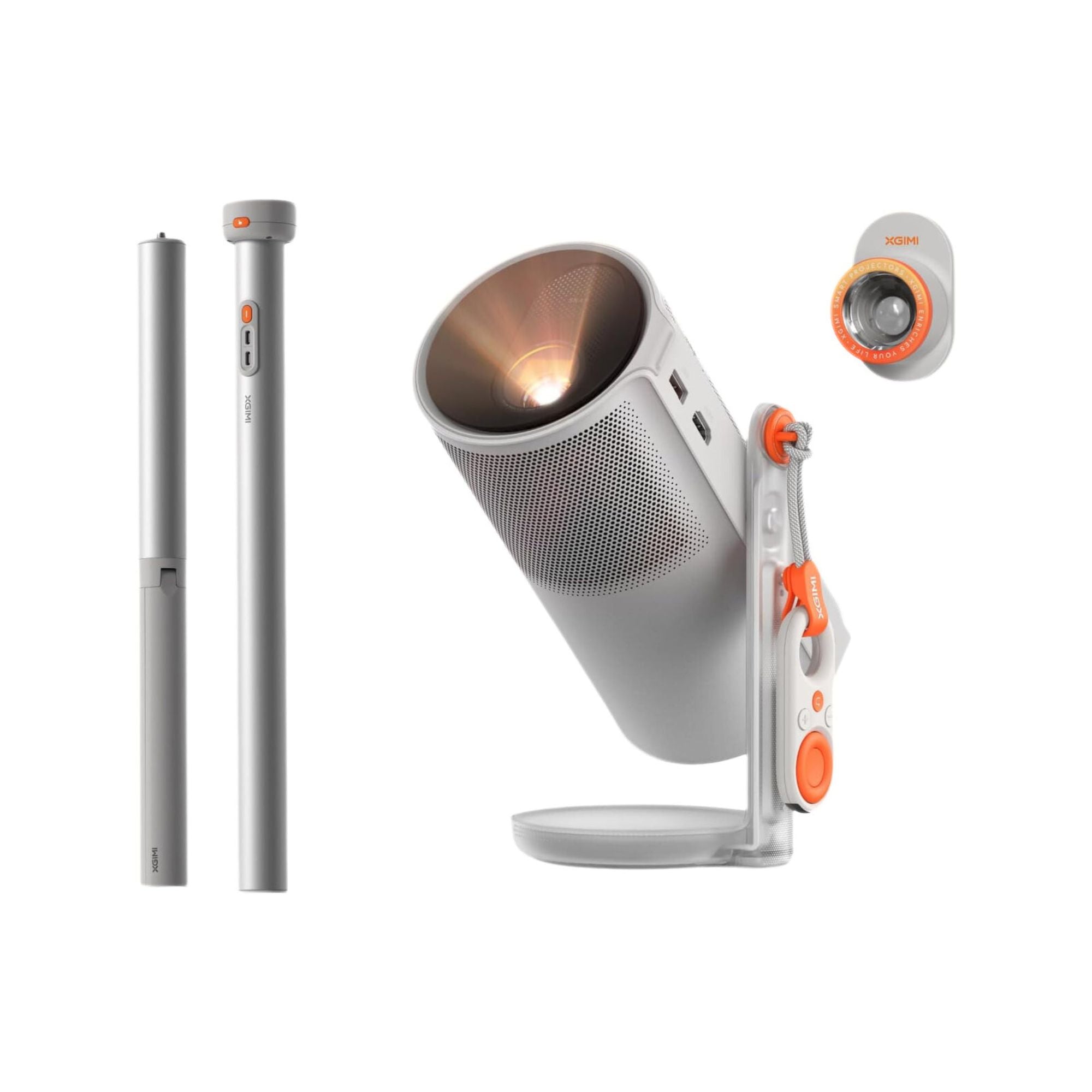 XGIMI MoGo 4 Bundle Set - Smart Portable Projector with Built-In Battery + PowerBase Stand + 1 x Filter