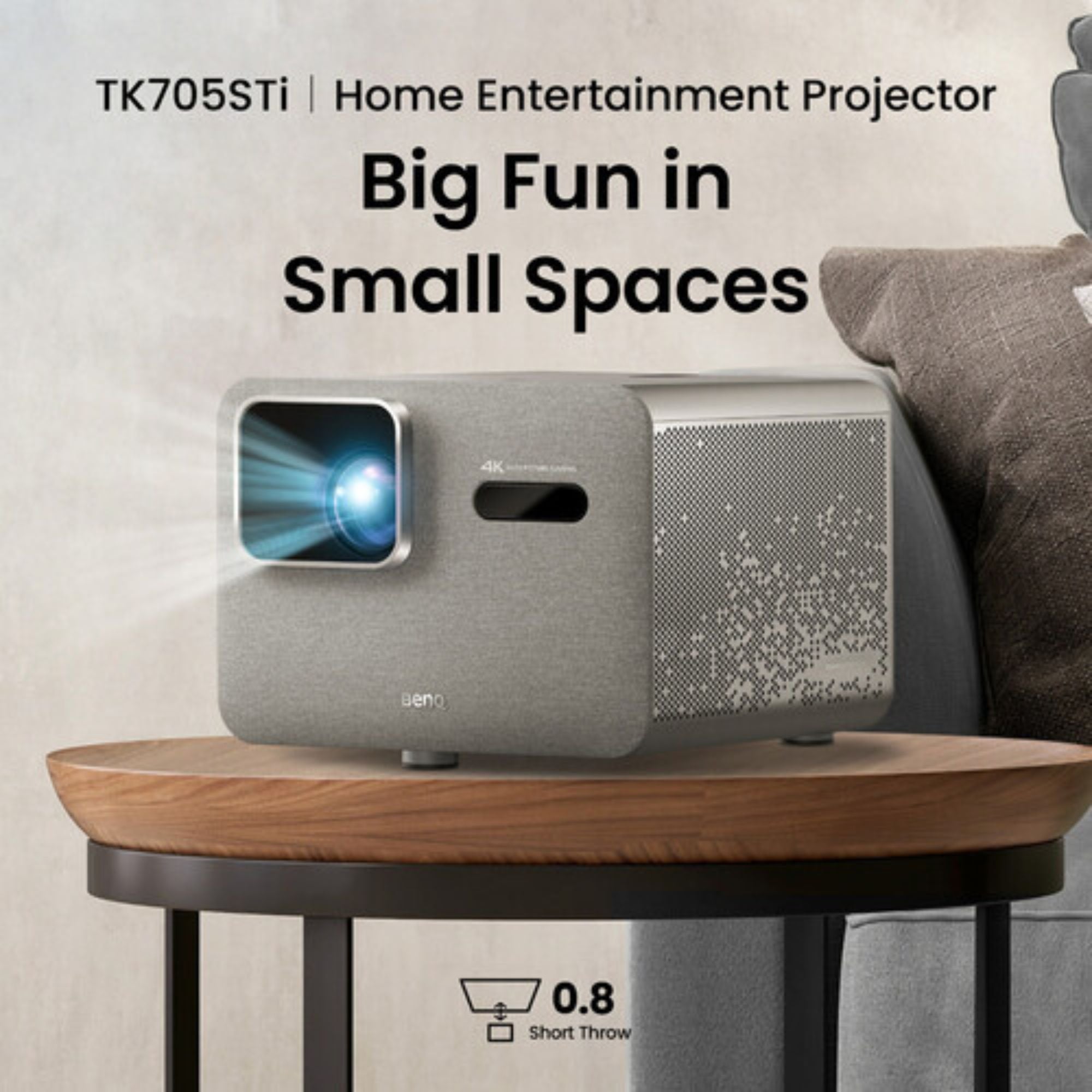 BenQ TK705STi|4K HDR Short Throw Projector