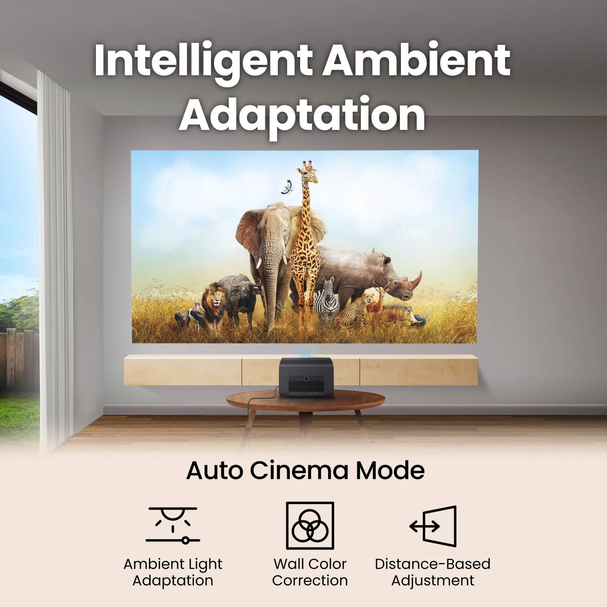 BenQ GP520 - 2600-Lumen UHD 4K Multi-LED DLP Smart Home Theater & Gaming Projector, BenQ, Projectors - AVStore.in