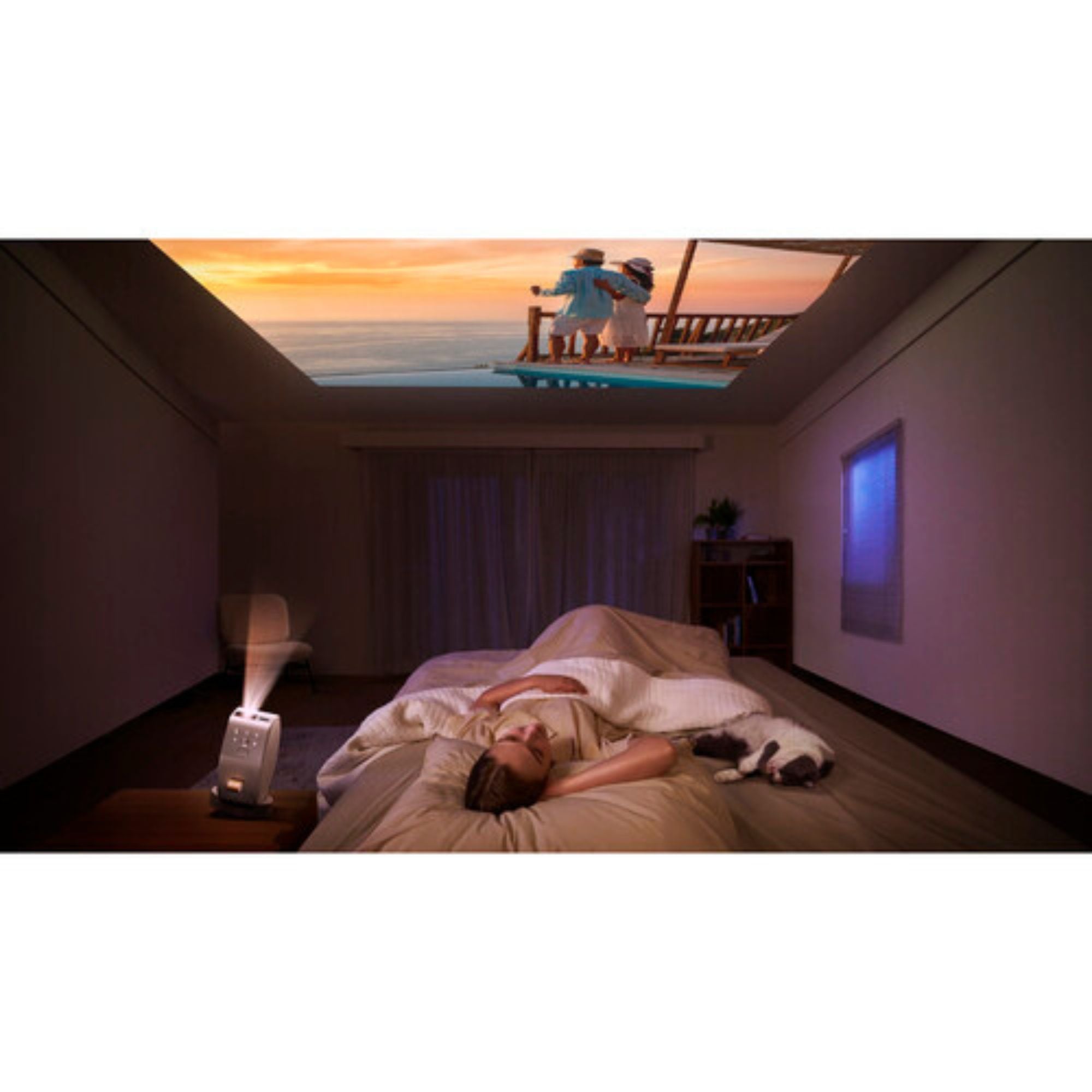 BenQ GV50 500-Lumen Full HD Laser DLP Smart Ceiling Projector, BenQ, Projectors - AVStore.in