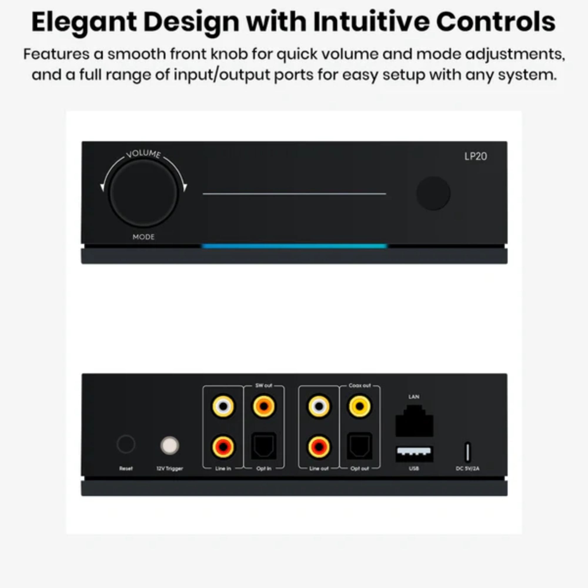 Arylic LP20 Wireless Music Streamer with DAC, Arylic, DAC - AVStore.in