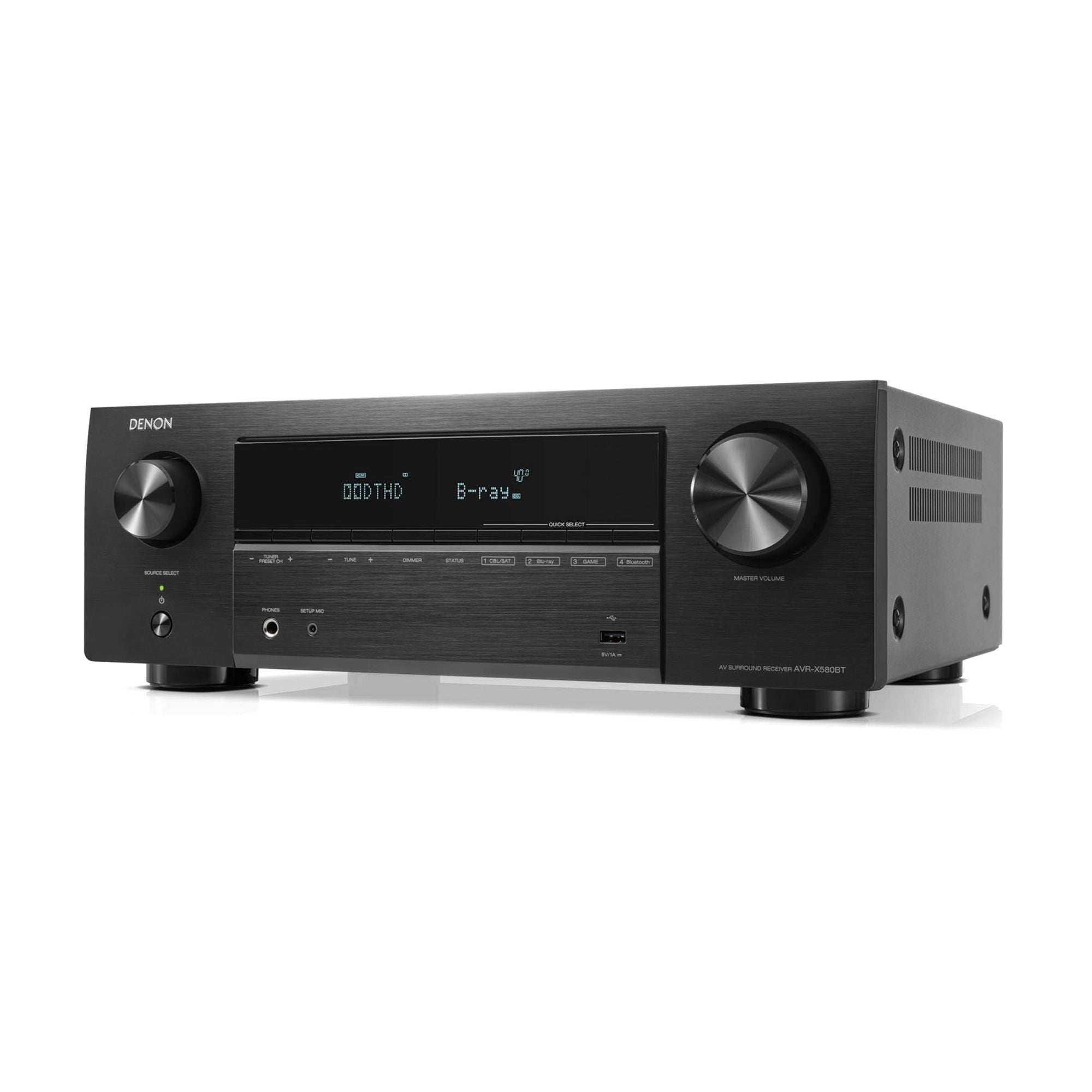 Denon AVR-X580BT - 5.2 Channel 8K & 3D Audio Experience AV Receiver, Denon, AV Receiver - AVStore.in