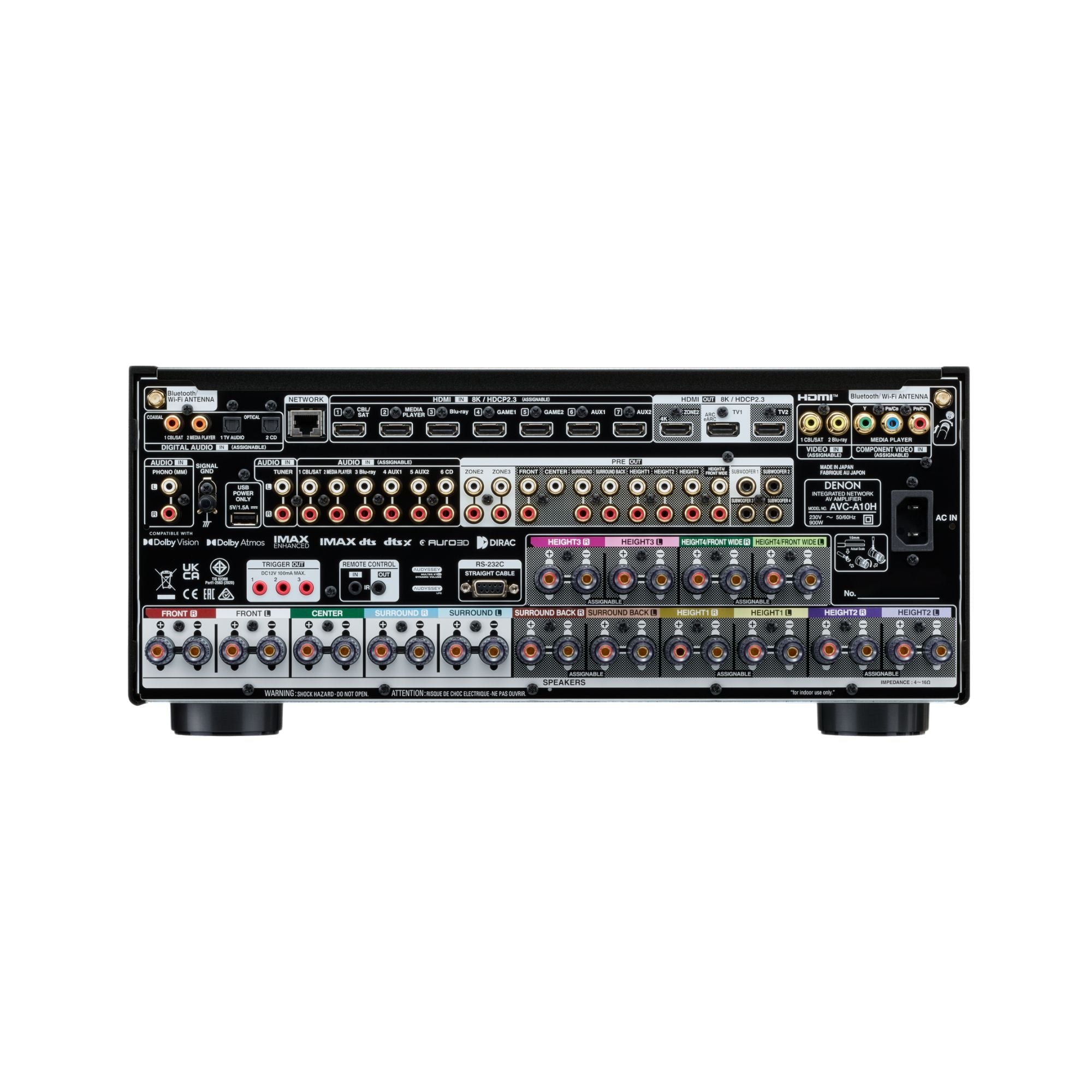 Denon AVC-A10H - 13.4 Channel Dolby Atmos 8K AV Receiver, Denon, AV Receiver - AVStore.in