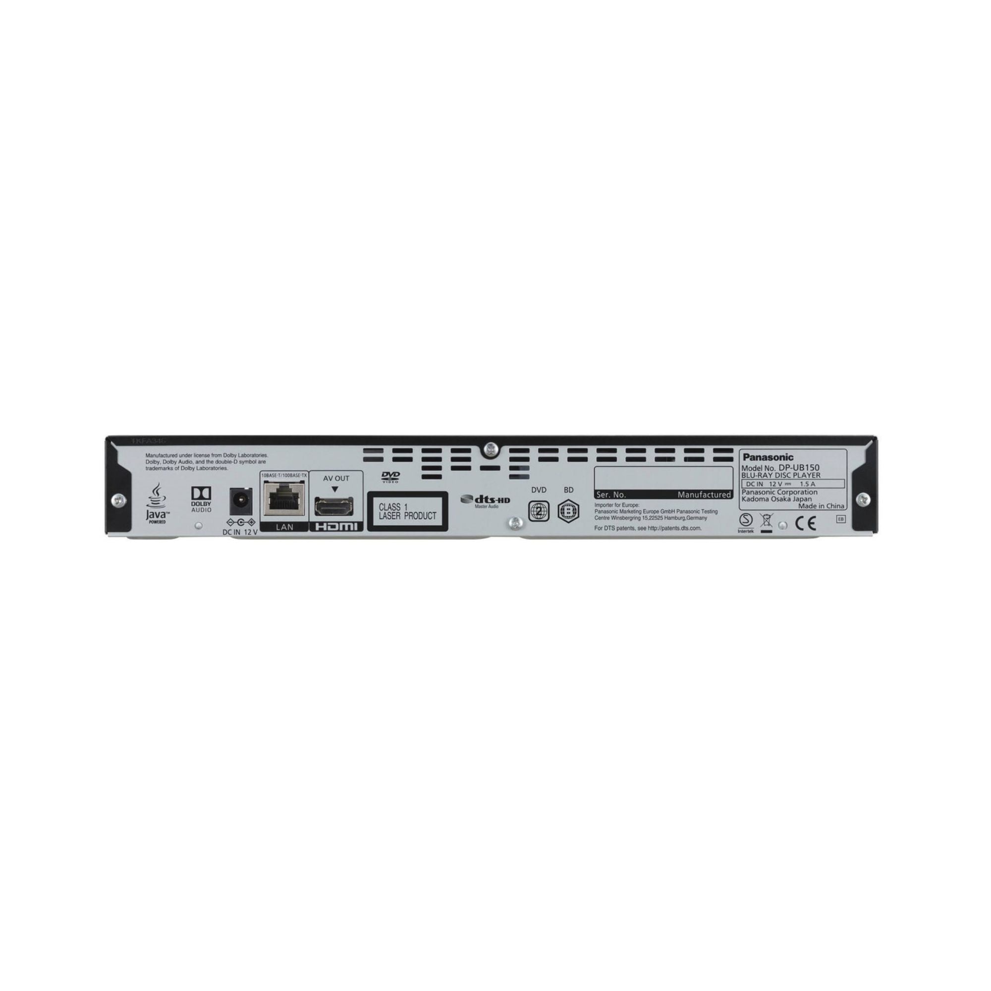 Panasonic DP-UB150 4K Multiregion Bluray Player