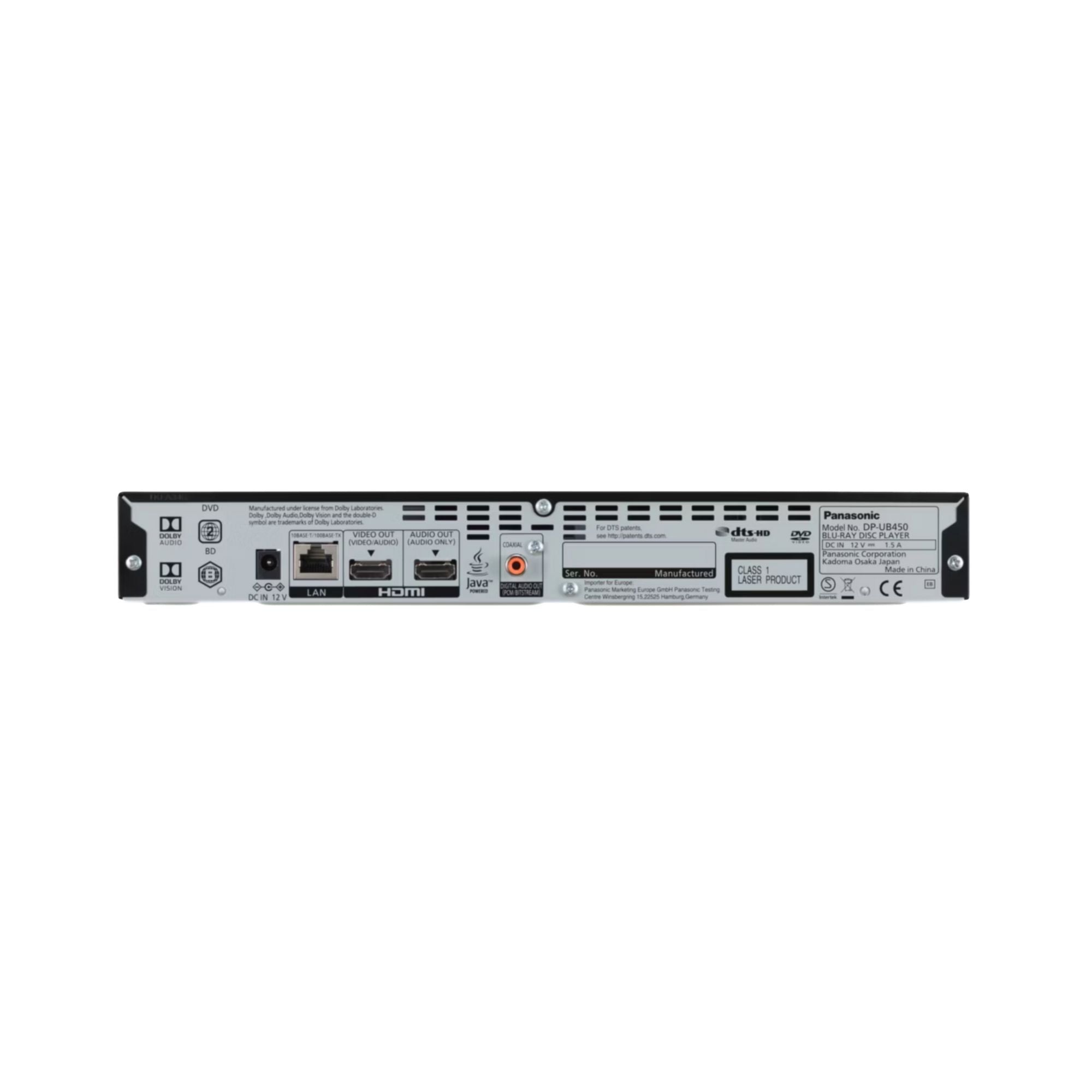 Panasonic DP-UB450 4K Multiregion Blu-ray Player