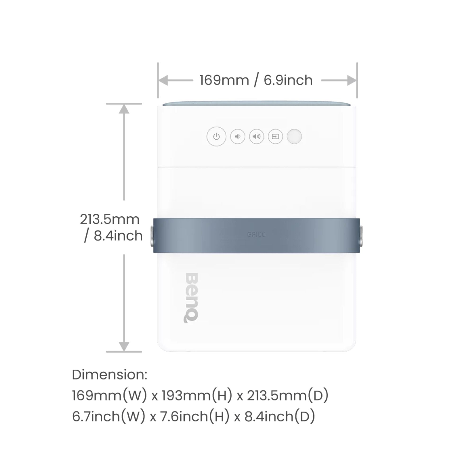 BenQ GP100 - 1080p LED Portable Projector, Benq, Portable Projector - AVStore.in