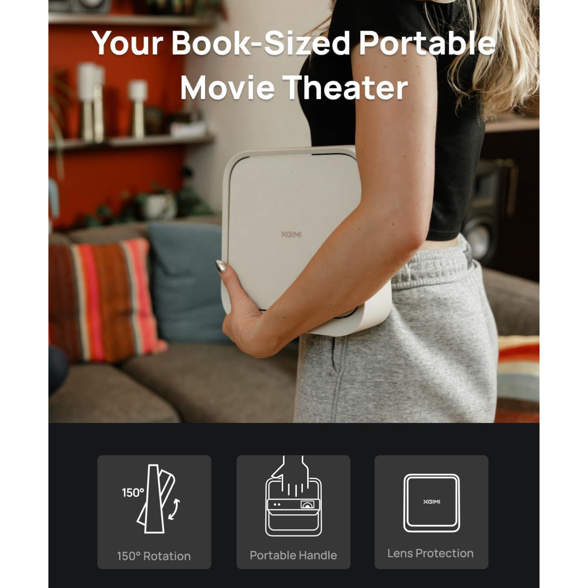 XGIMI Elfin Flip - 1080P Full HD DLP Portable Projector