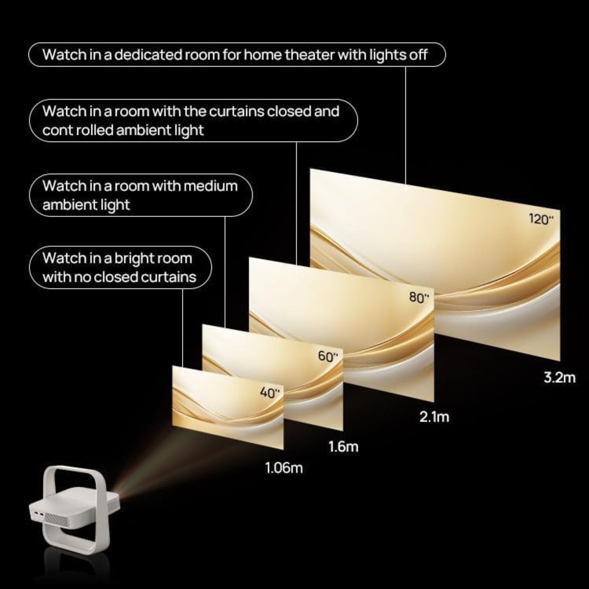 XGIMI Elfin Flip - 1080P Full HD DLP Portable Projector