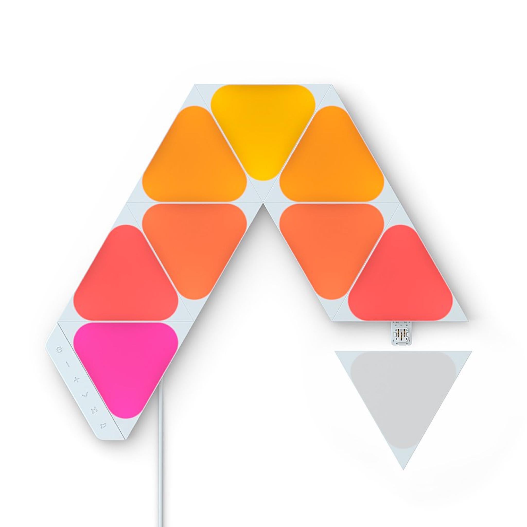 Nanoleaf Shapes Mini Triangle Starter Kit - 9 Light Panels, Nanoleaf, LED Panels - AVStore.in