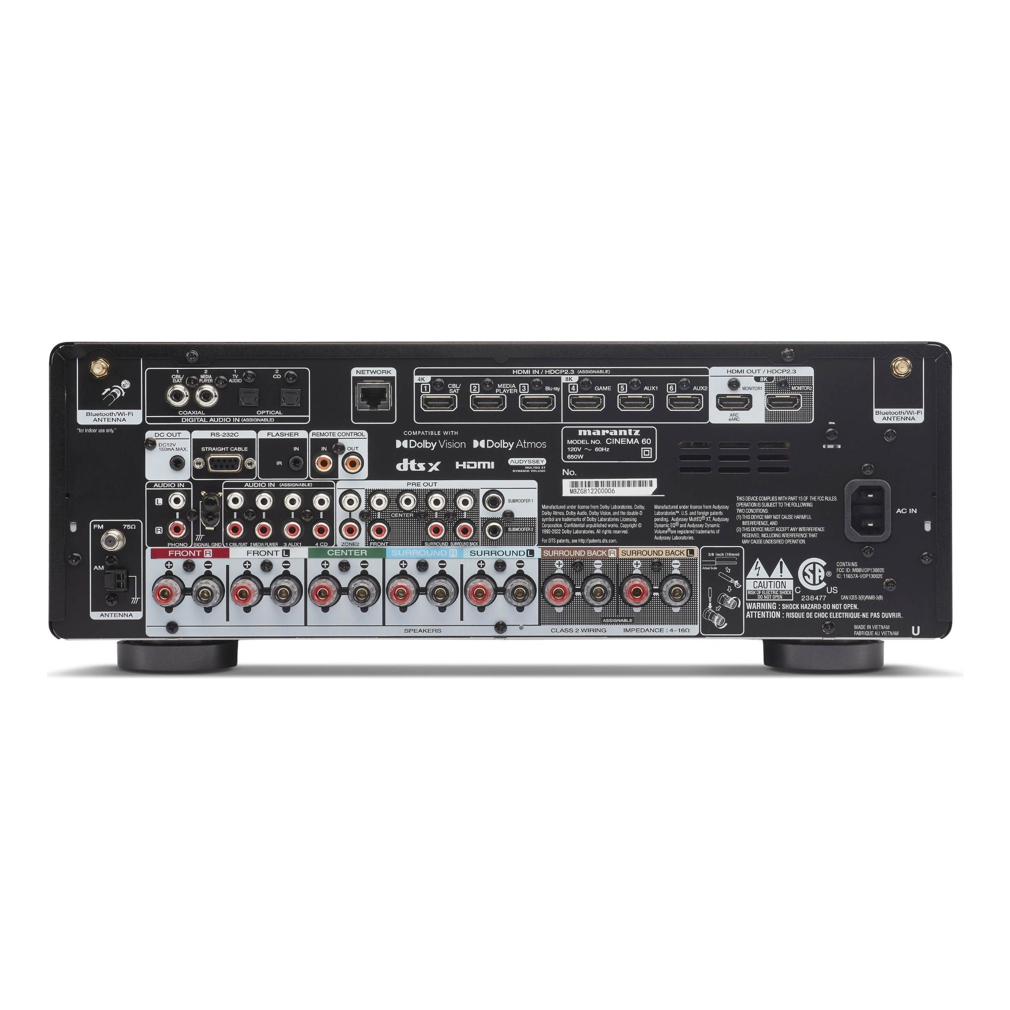 Marantz Cinema 60 - 7.2 Channel 8K AV Receiver - AVStore