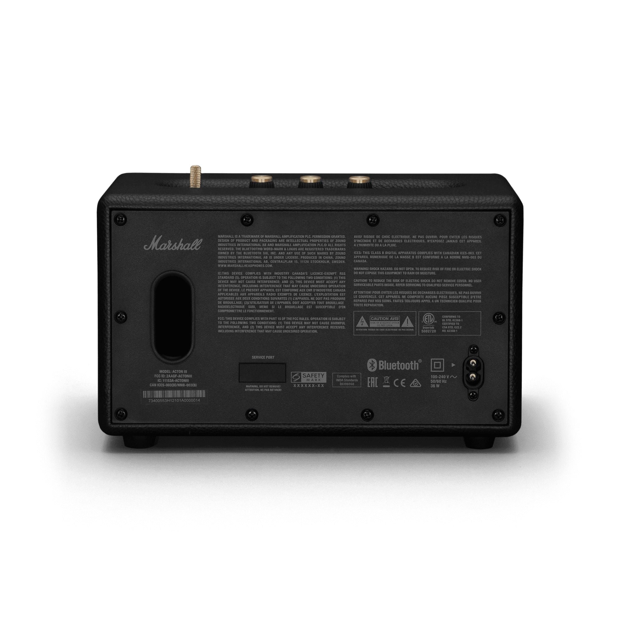 Marshall Acton III - The Small But Mighty Workhorse Re-Engineered With a Wider Soundstage, Marshall, Bluetooth Speaker - AVStore.in