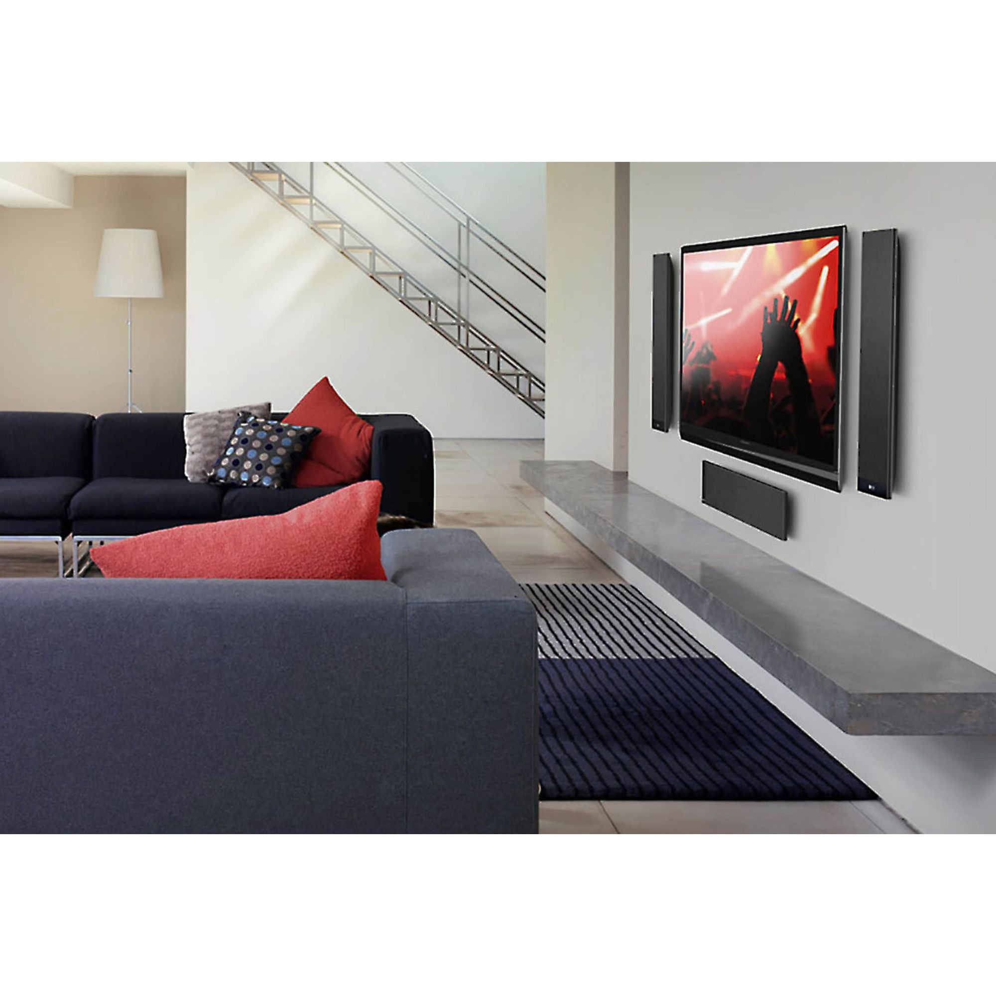 KEF T301C - Ultra-thin wall-mountable center channel speaker, KEF, Centre Channel Speaker - AVStore.in