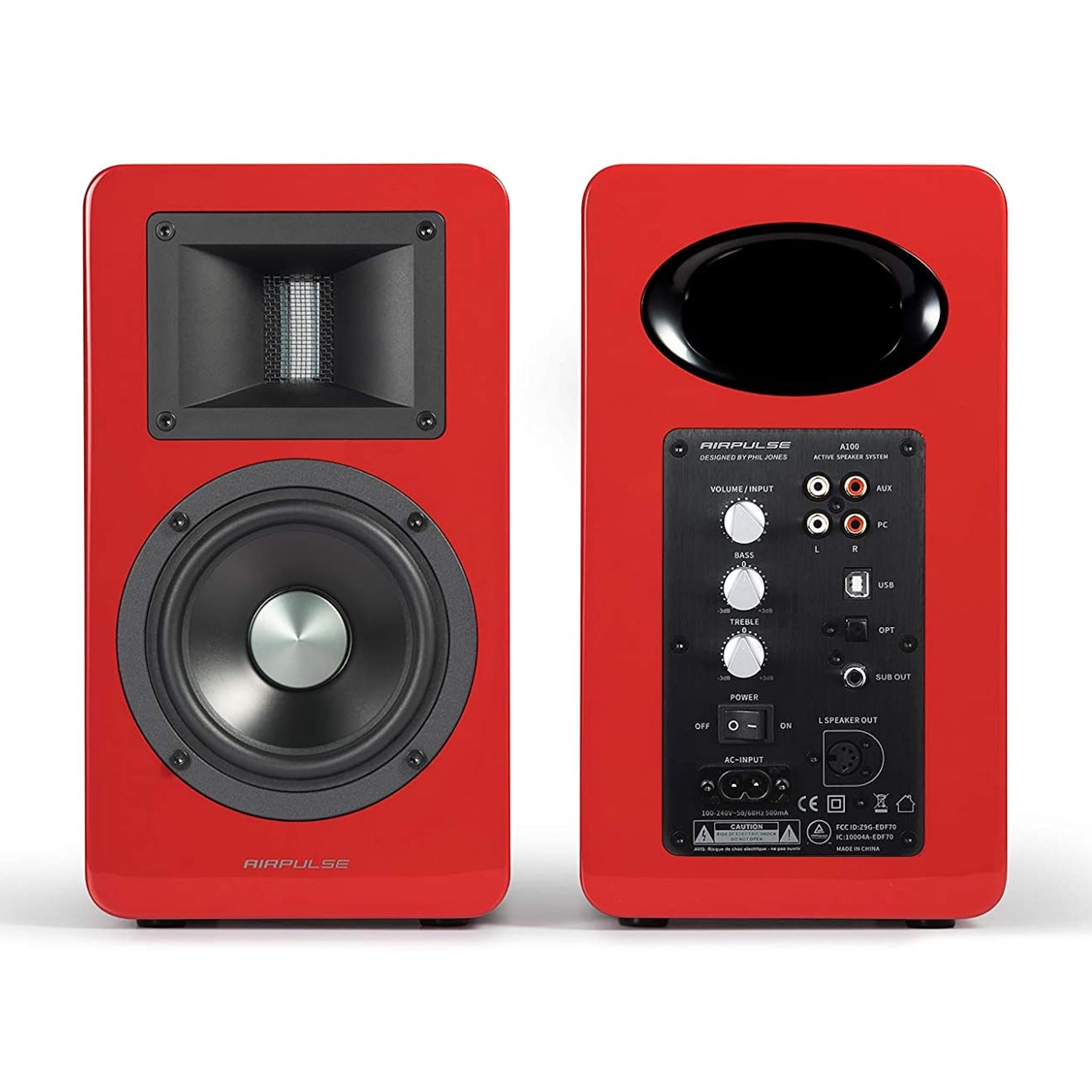 Airpulse A100 - Active Bookshelf Speaker - Pair - AVStore