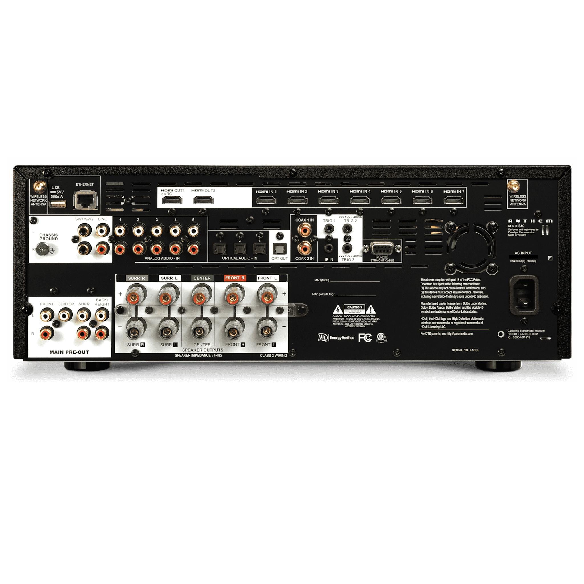 Anthem AV MRX 540 - 5.2 Channel A/V Receiver - AVStore