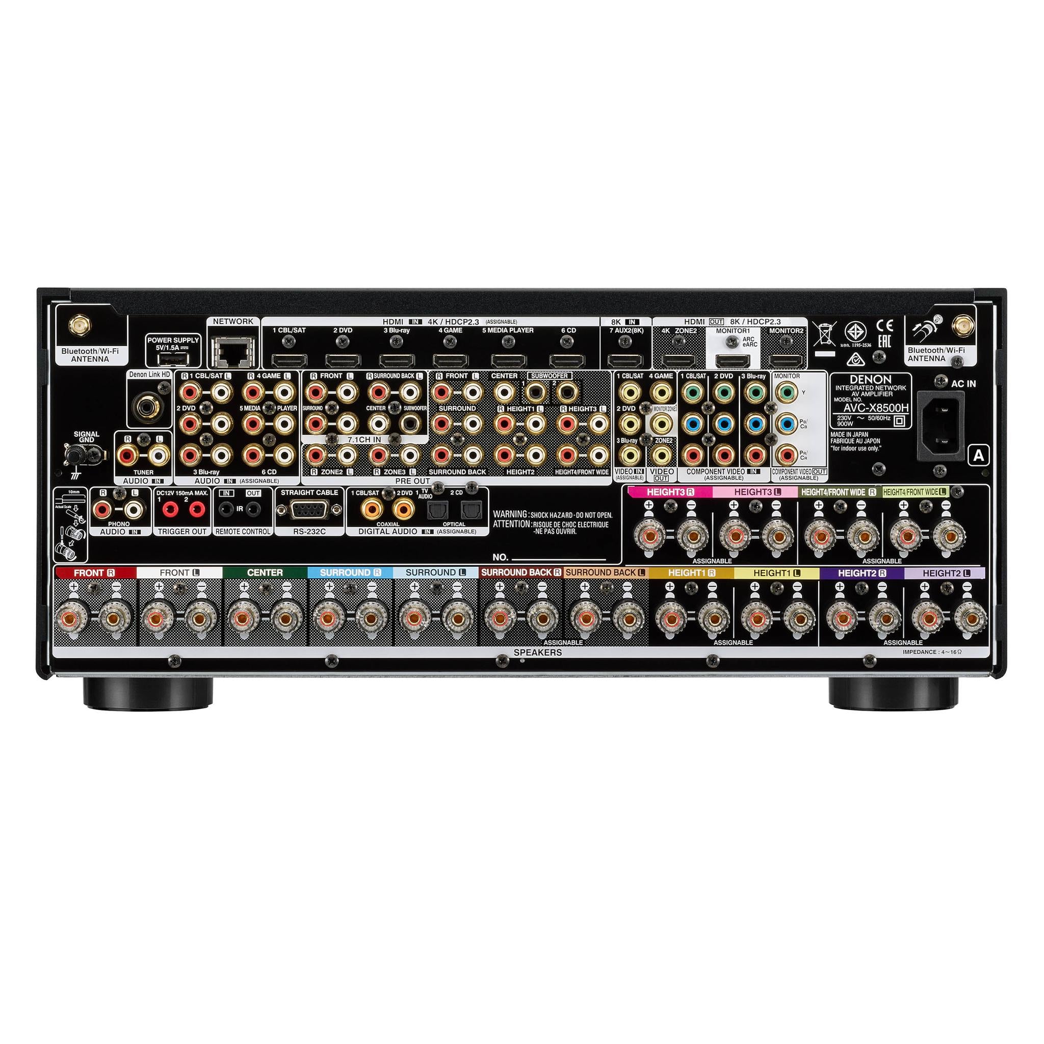 Denon AVC-X8500HA - 13.2 Channel 8K AV Receiver - AVStore