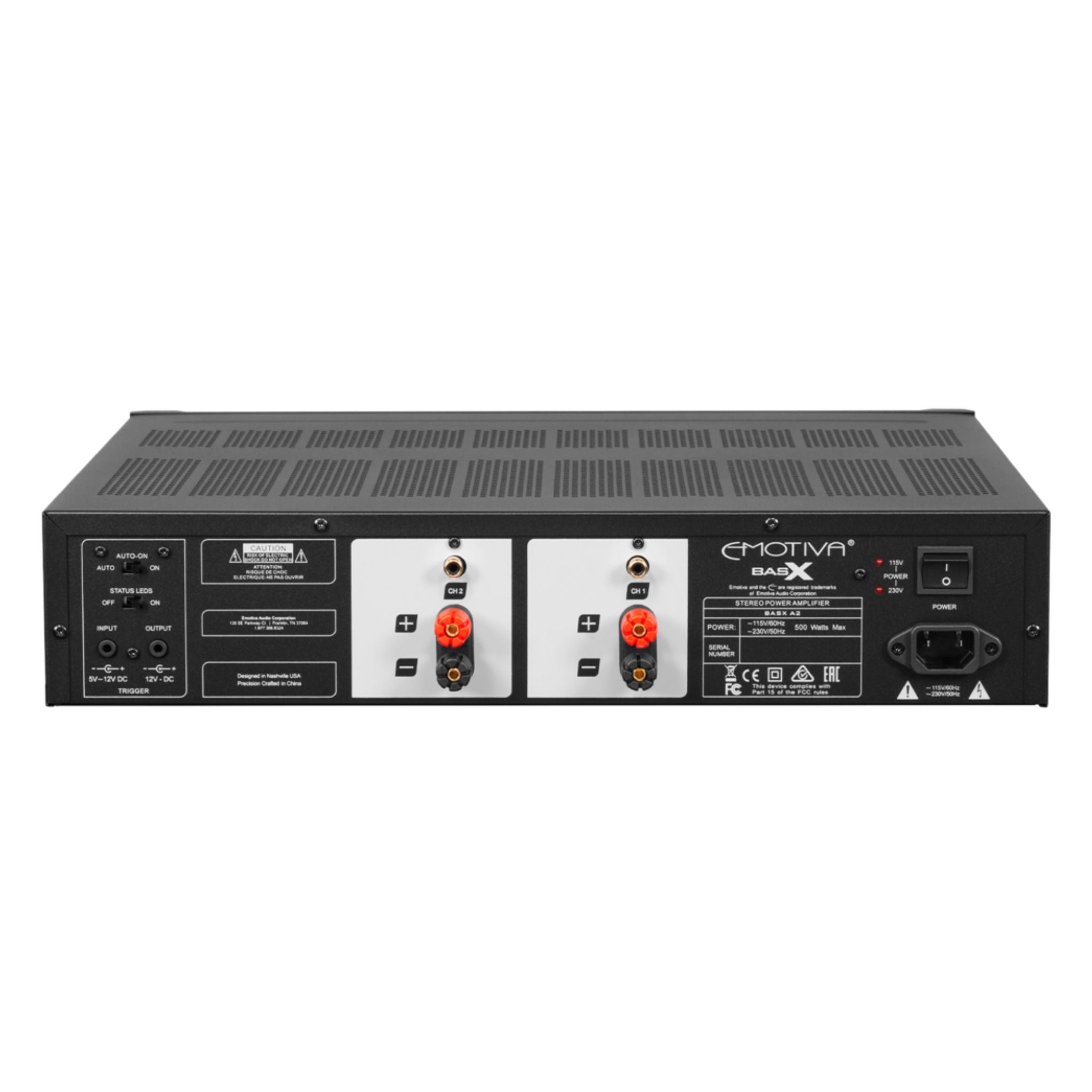 Emotiva BasX A2 - Stereo Power Amplifier - AVStore