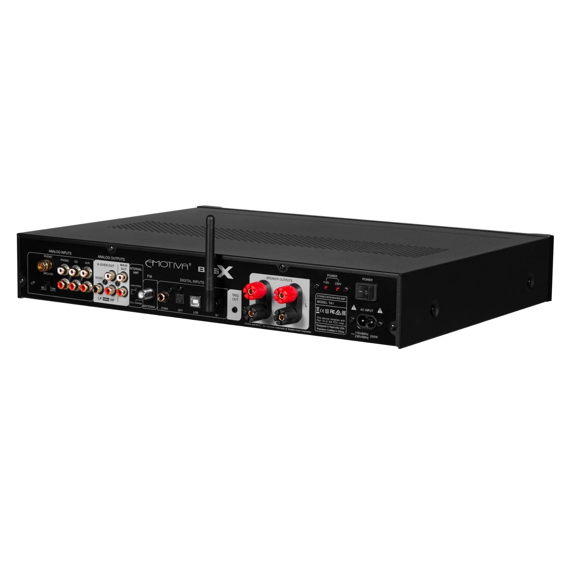 Emotiva TA-1 - Stereo Preamp/DAC/Tuner with Integrated Amplifier - AVStore