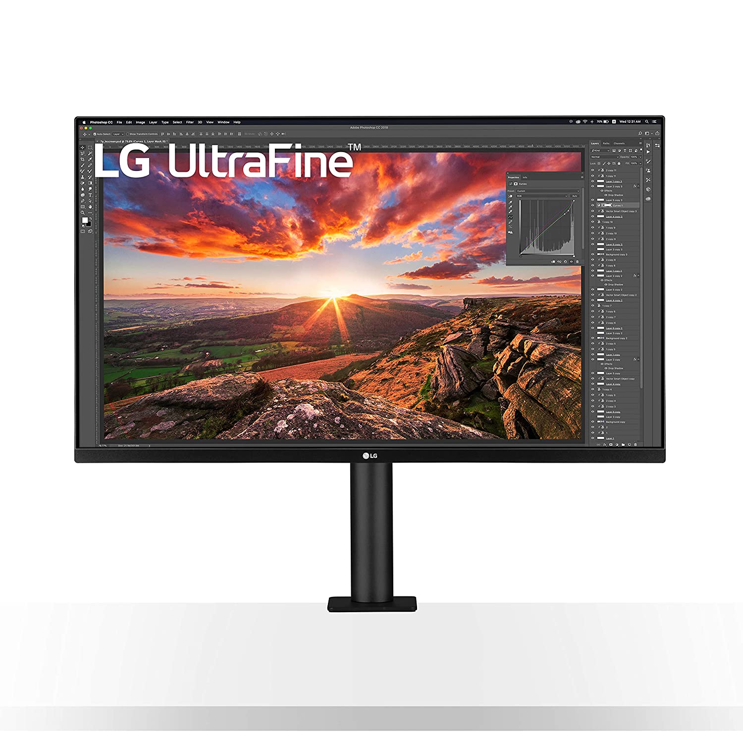 LG 32UN880-B - 31.5" UltraFine™ Display Ergo 4K HDR10 Monitor - AVStore
