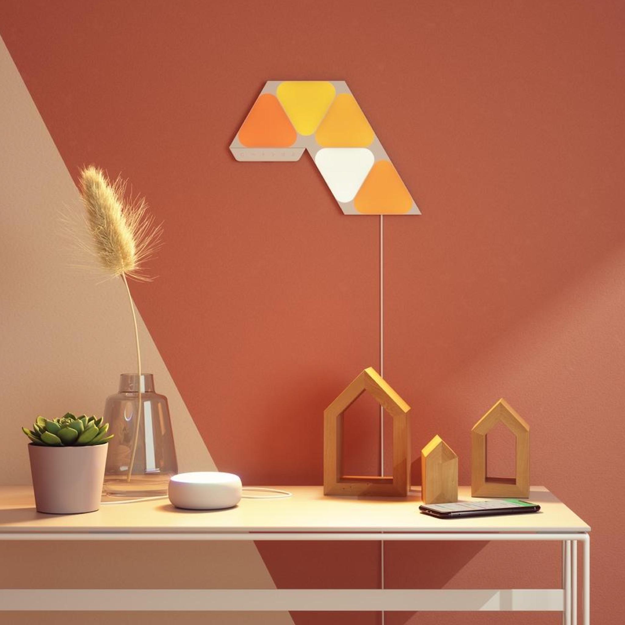 Nanoleaf Shapes Mini Triangle Starter Kit - 5 Light Panels - AVStore