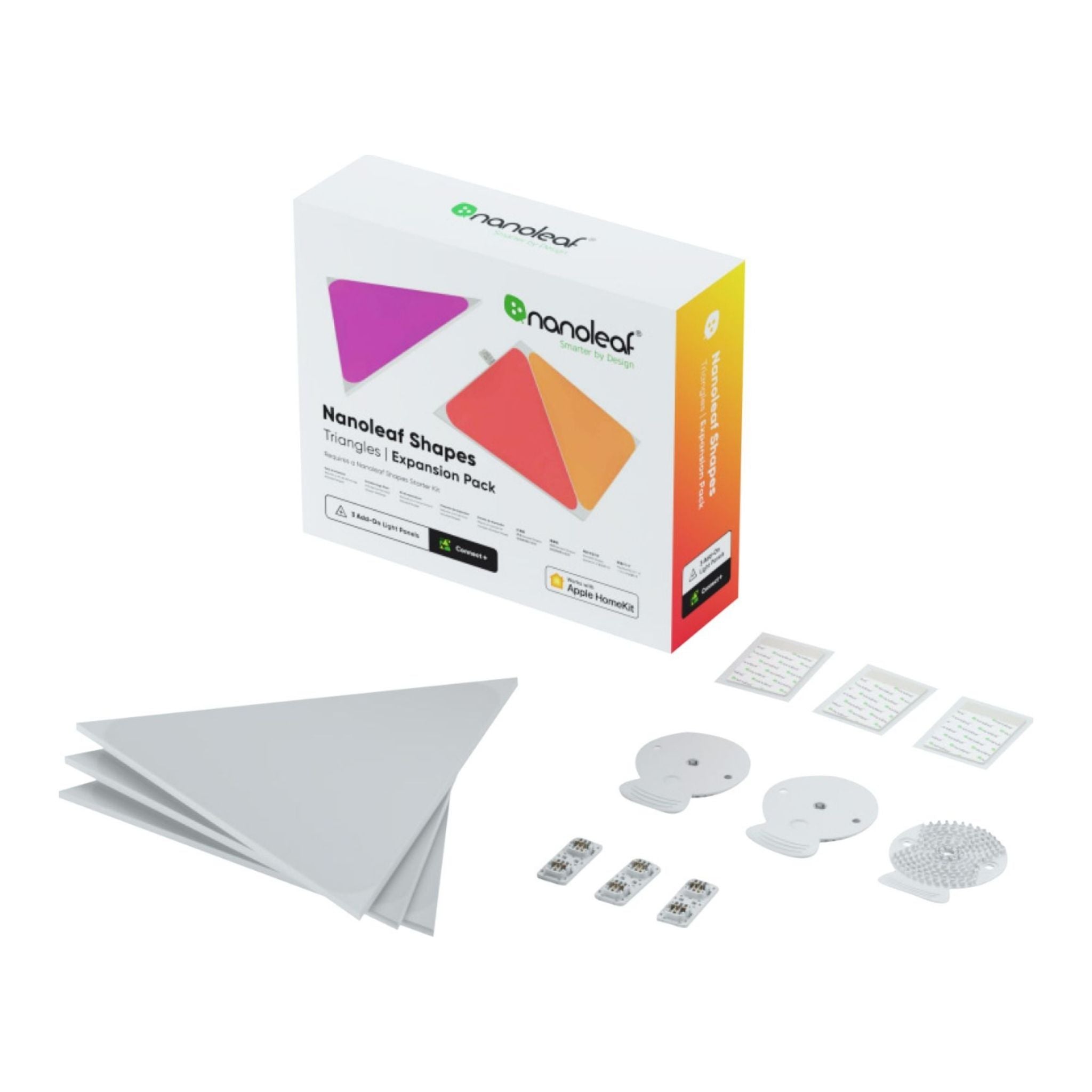 Nanoleaf Shapes Triangle Expansion - 3 Light Panels - AVStore