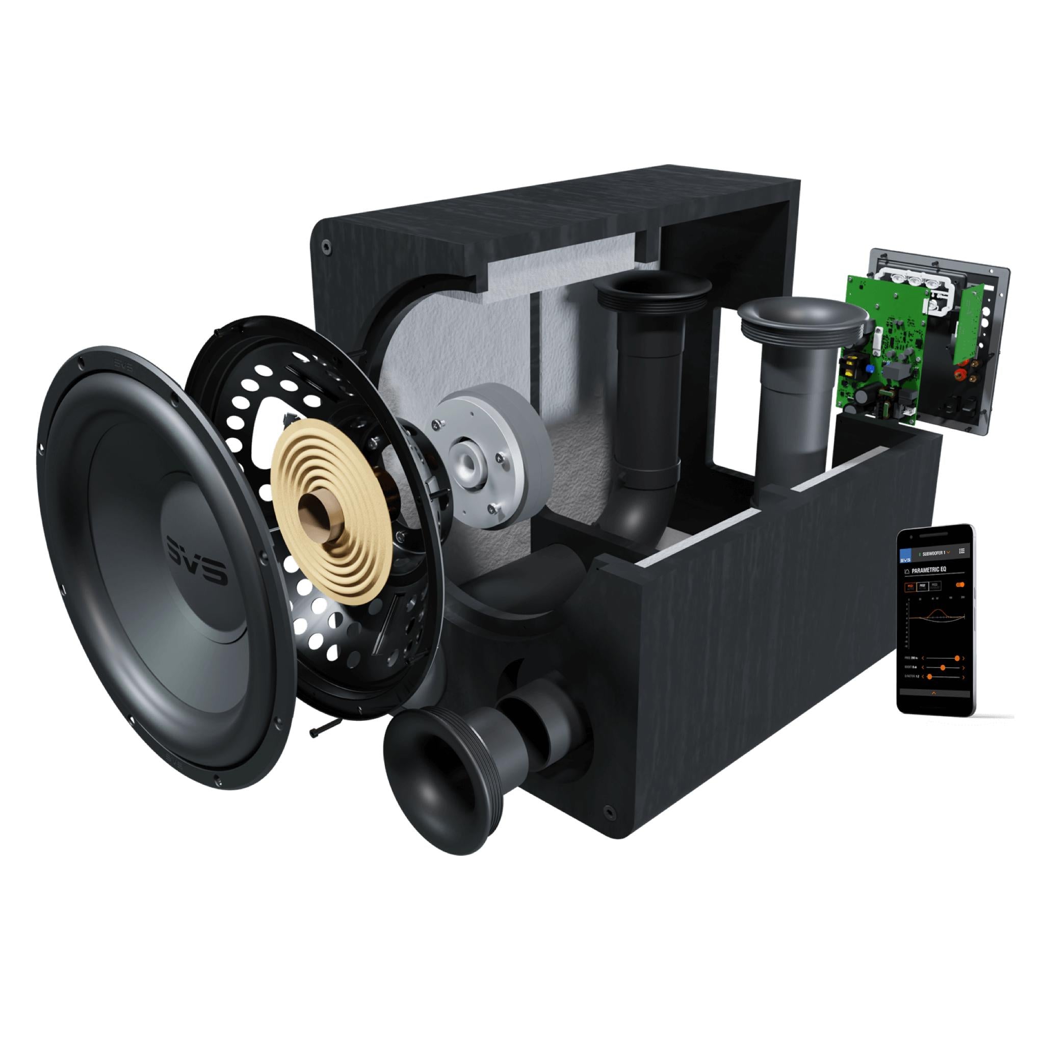 SVS Sound PB-1000 Pro - Subwoofer - Black Ash - AVStore