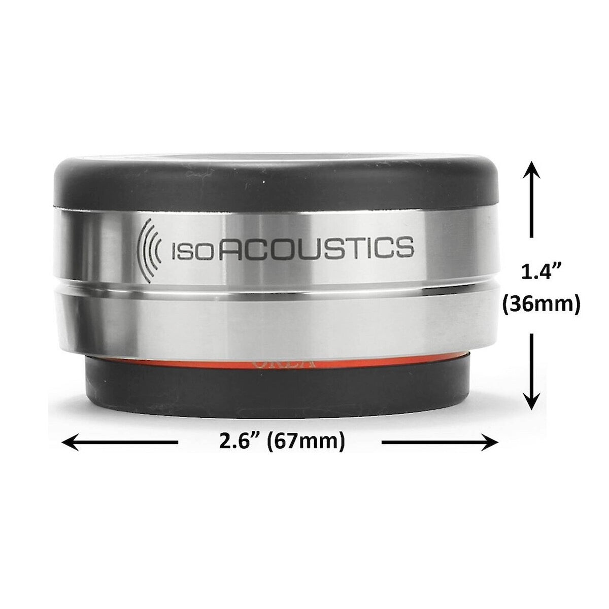 IsoAcoustics OREA Bordeaux - Isolator for Audio Equipment - Single Piece - AVStore