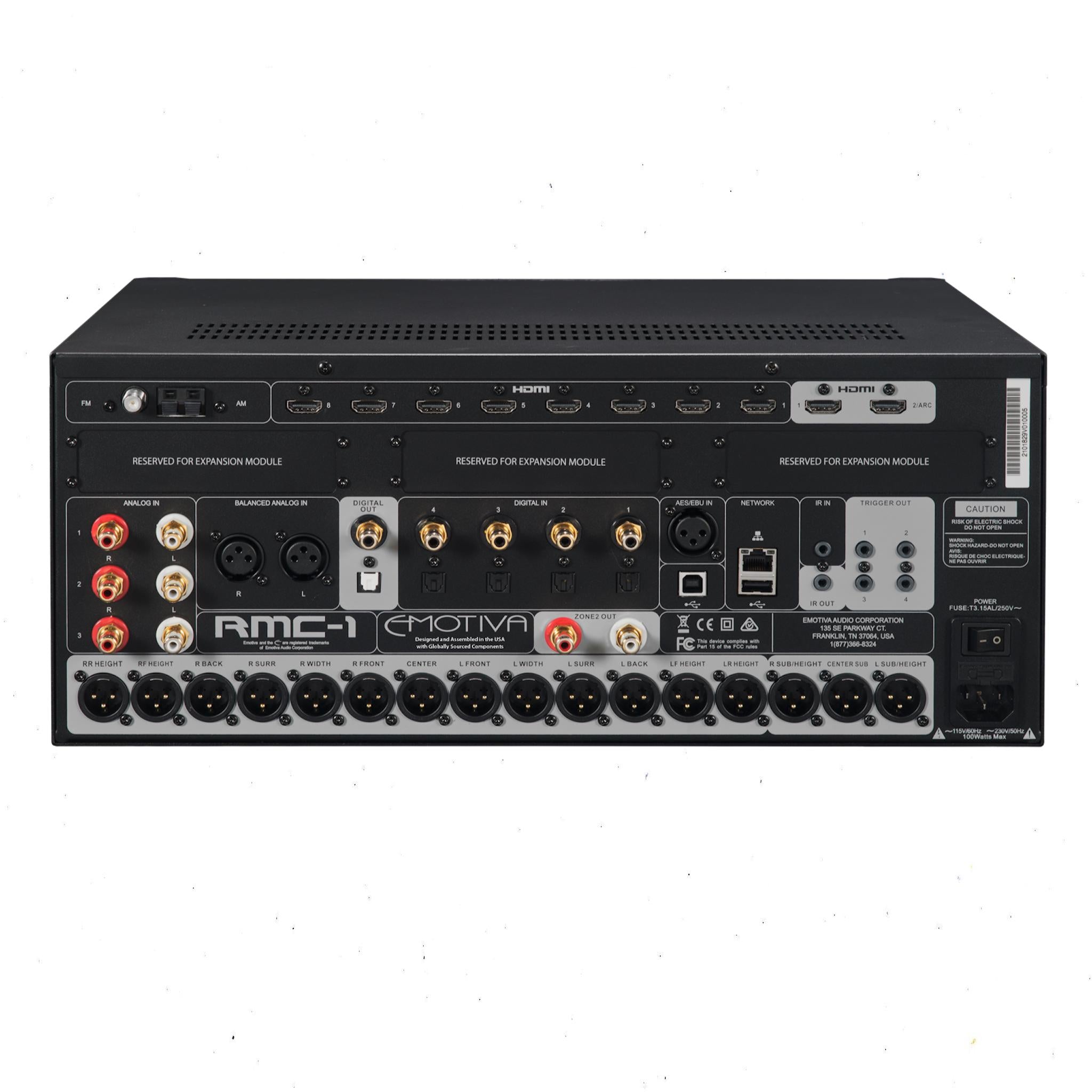 Emotiva RMC-1 - 16 Channel Dolby Atmos & DTS:X Cinema Processor - AVStore