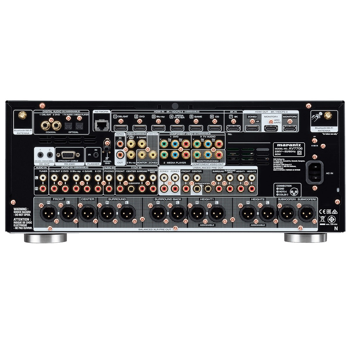 Marantz AV7706 - 11.2 Channel 8K Pre-Amplifier - AVStore