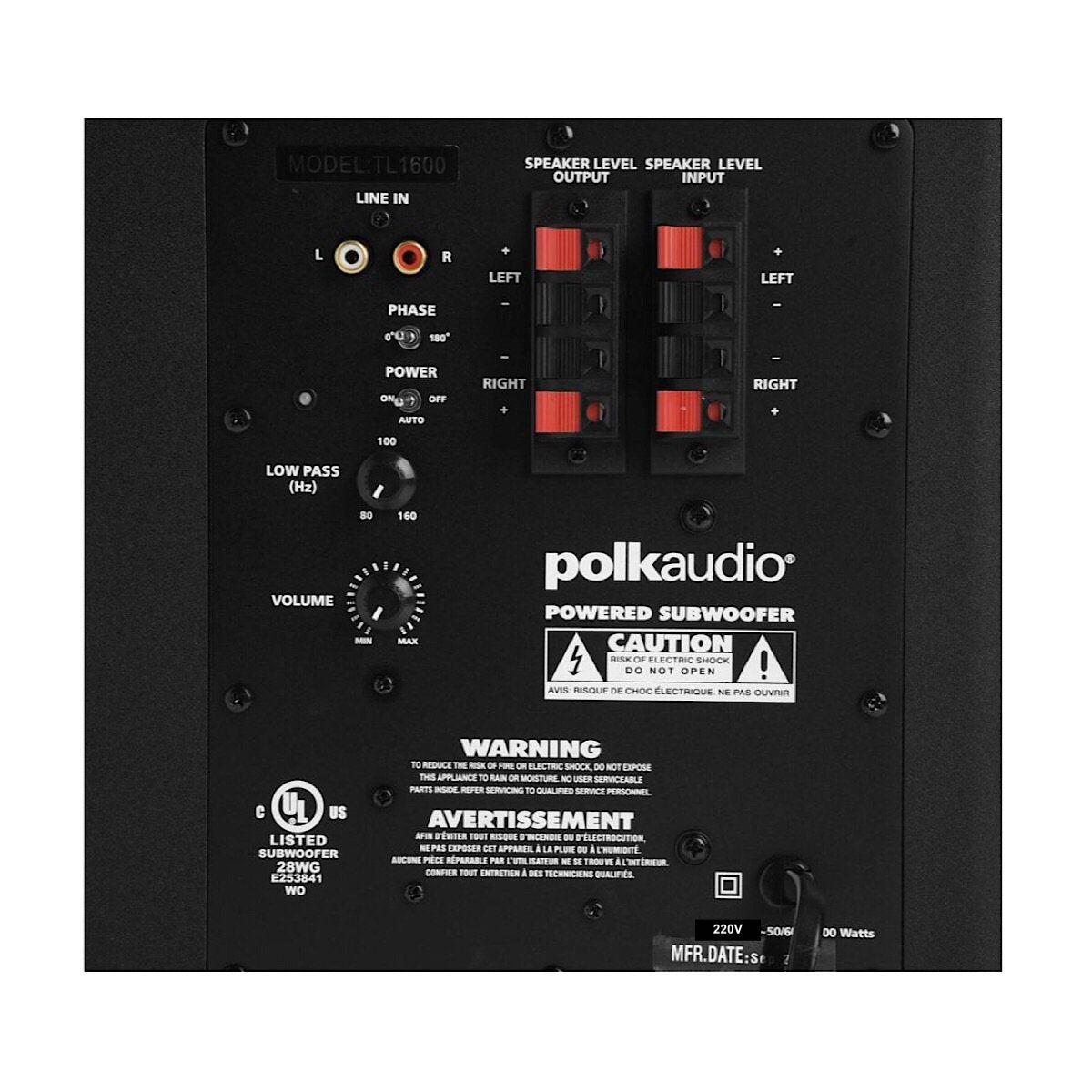 Polk Audio TL1600 - 5.1 Channel Speaker Package - AVStore