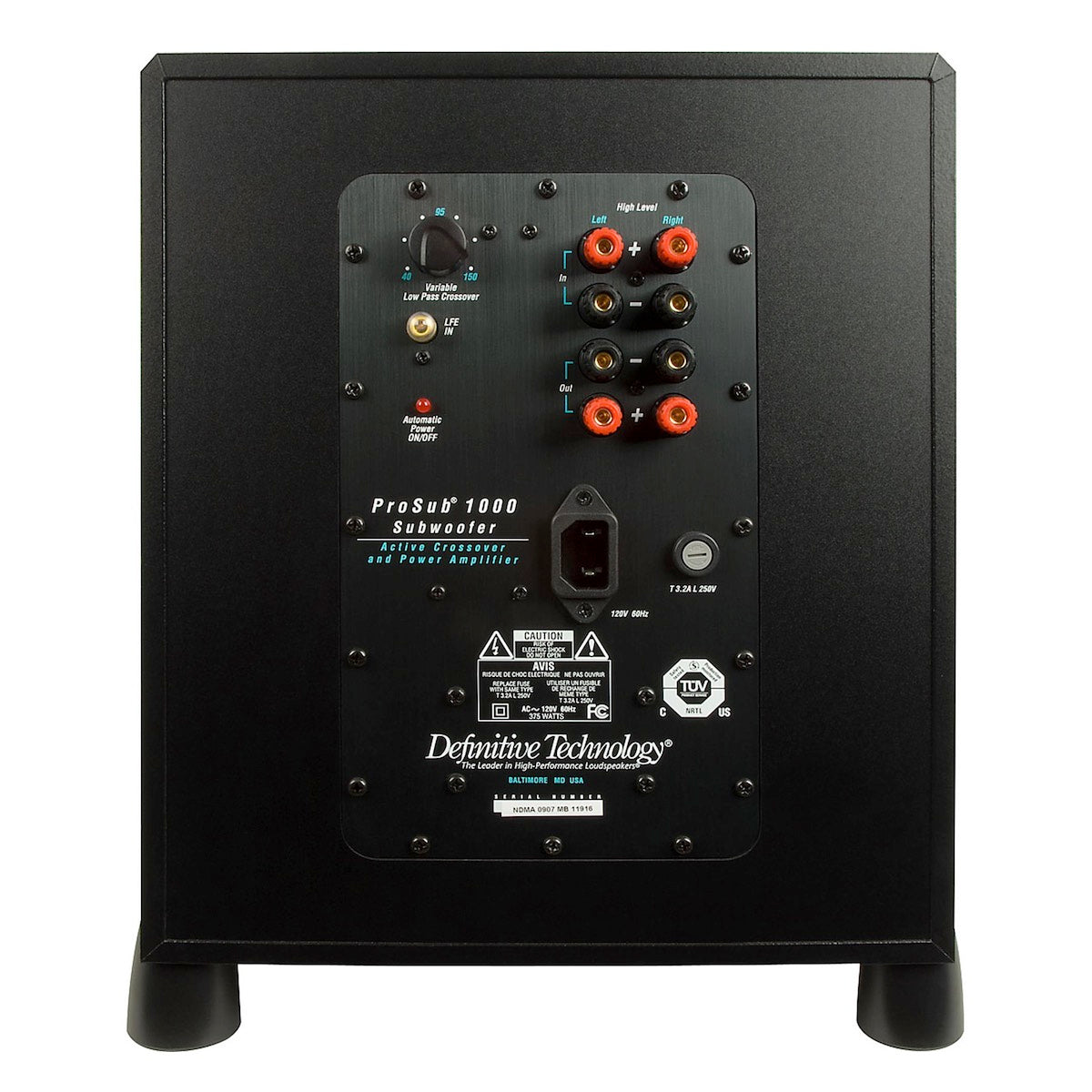 Definitive Technology ProSub 1000 - Active Subwoofer - AVStore