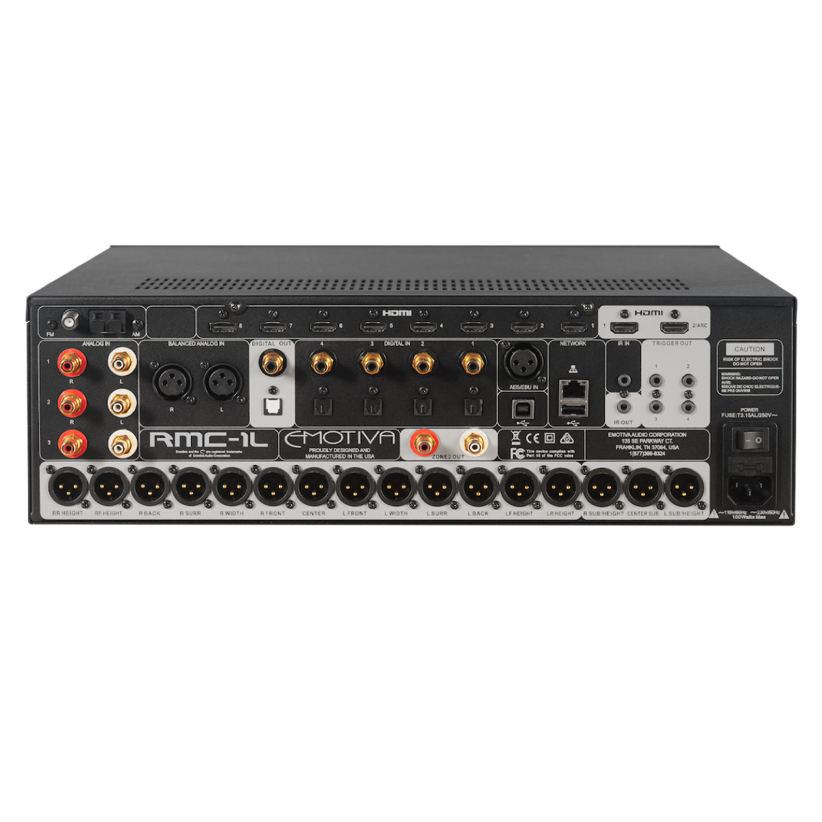 Emotiva RMC-1L - 16 Channel Reference Cinema Processor - AVStore