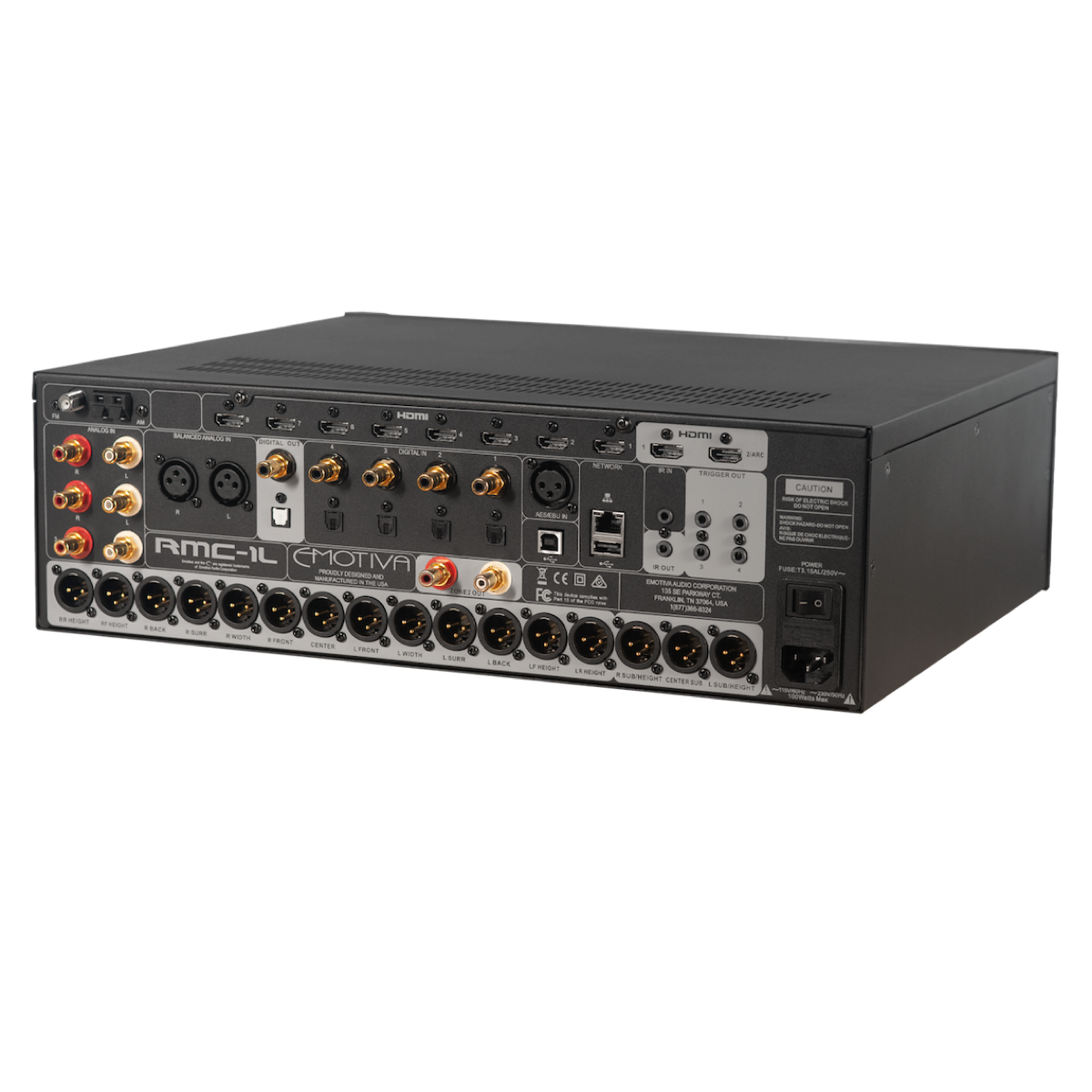 Emotiva RMC-1L - 16 Channel Reference Cinema Processor - AVStore