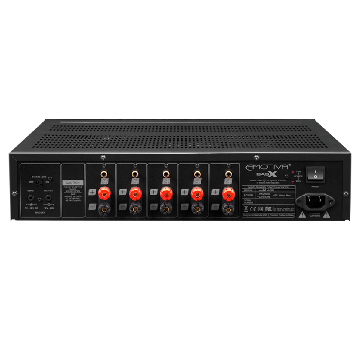 Emotiva A-500 - Five Chanel Power Amplifier - AVStore