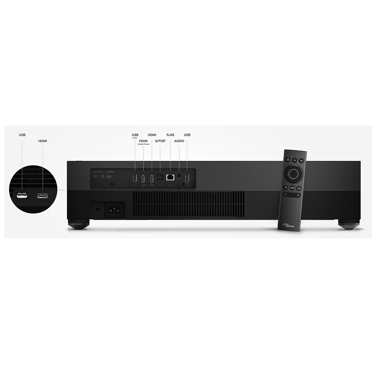 Optoma CinemaX P1 - Ultra Short Throw 4K UHD Laser Projector - AVStore