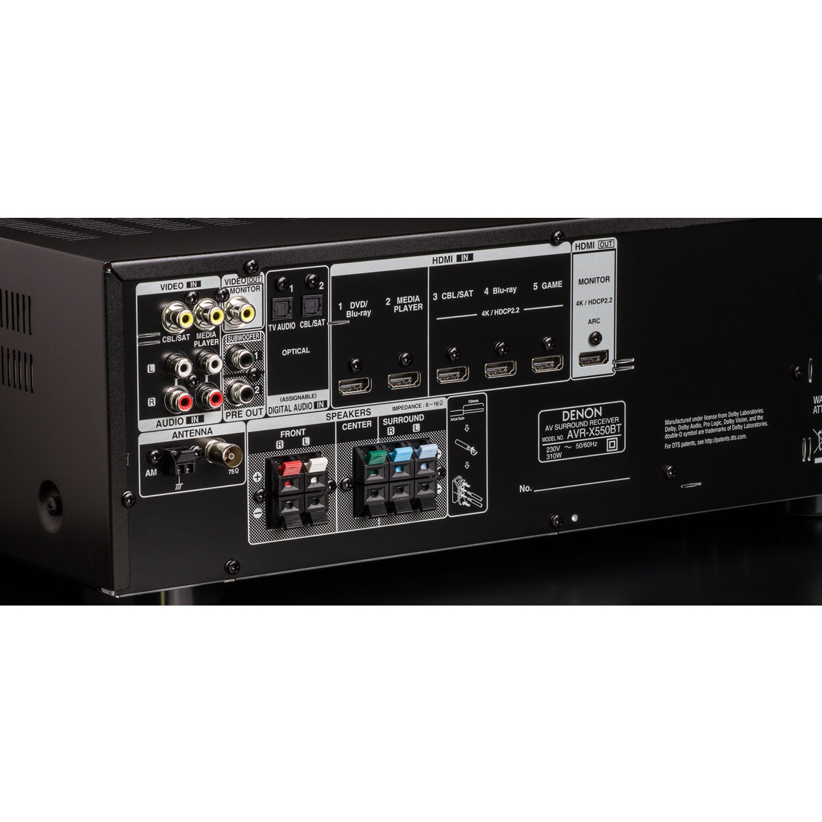 Denon AVR-X550BT - 5.2 Channel AV Receiver - AVStore