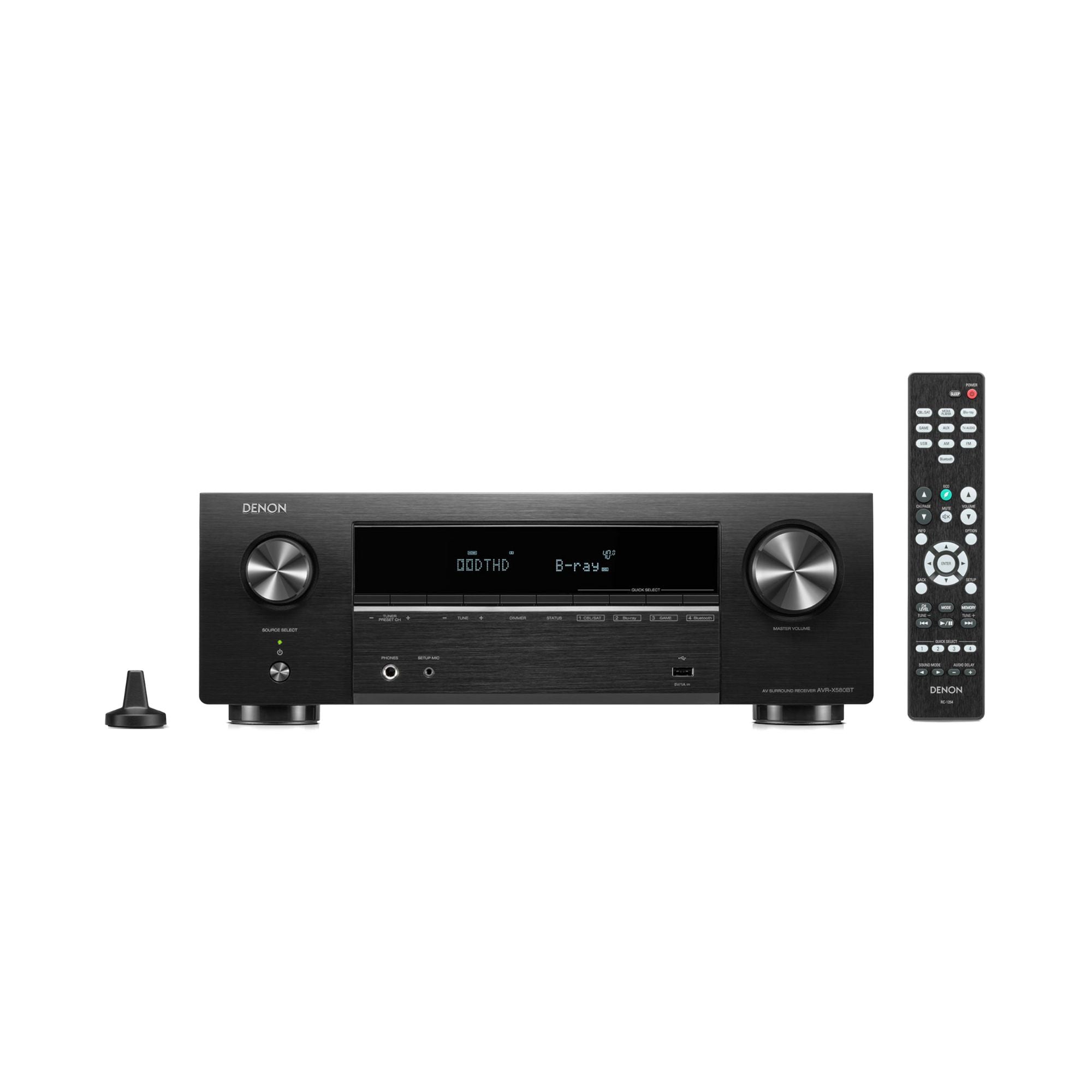 Denon AVR-X580BT - 5.2 Channel 8K &amp; 3D Audio Experience AV Receiver, Denon, AV Receiver - AVStore.in