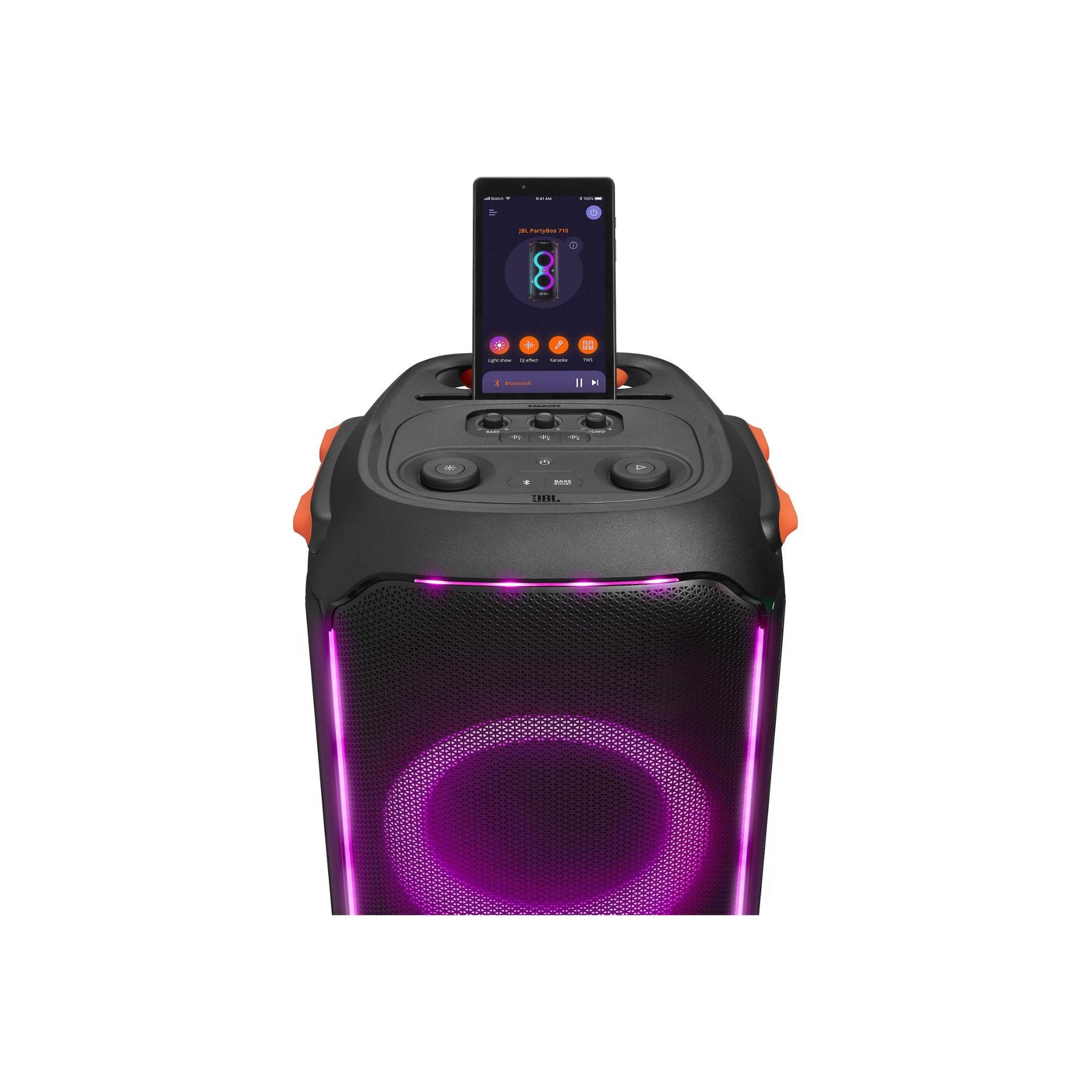 JBL Partybox 710 Bluetooth Karaoke Machine System Party Speaker+Mic+Tablet  Stand
