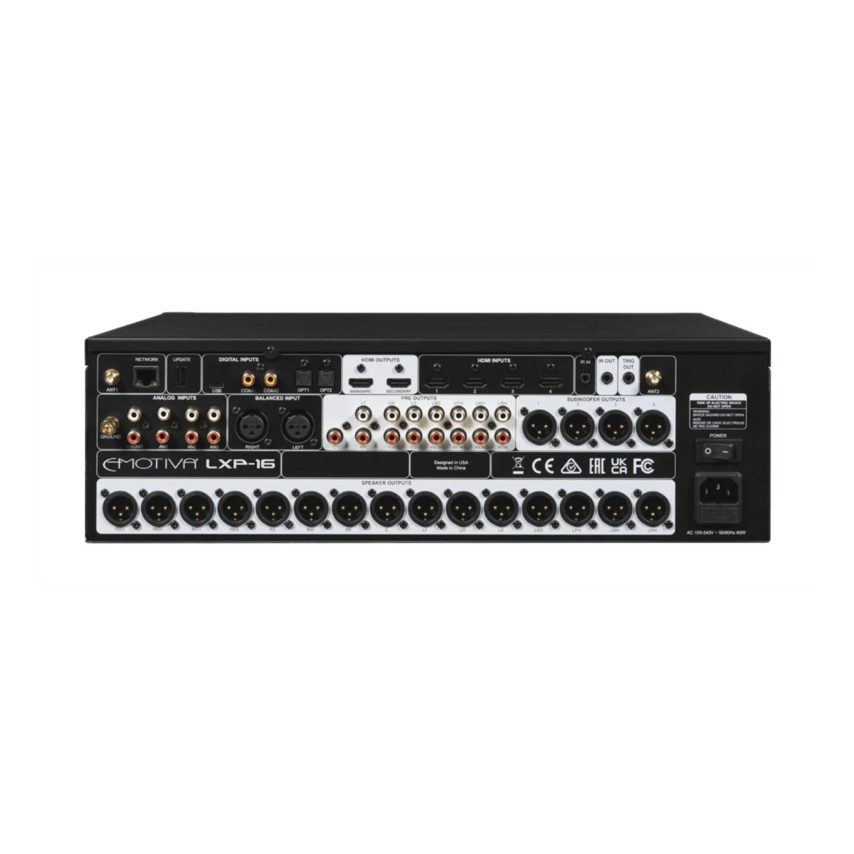 Emotiva LXP-16 16-channel immersive cinema preamp/processor