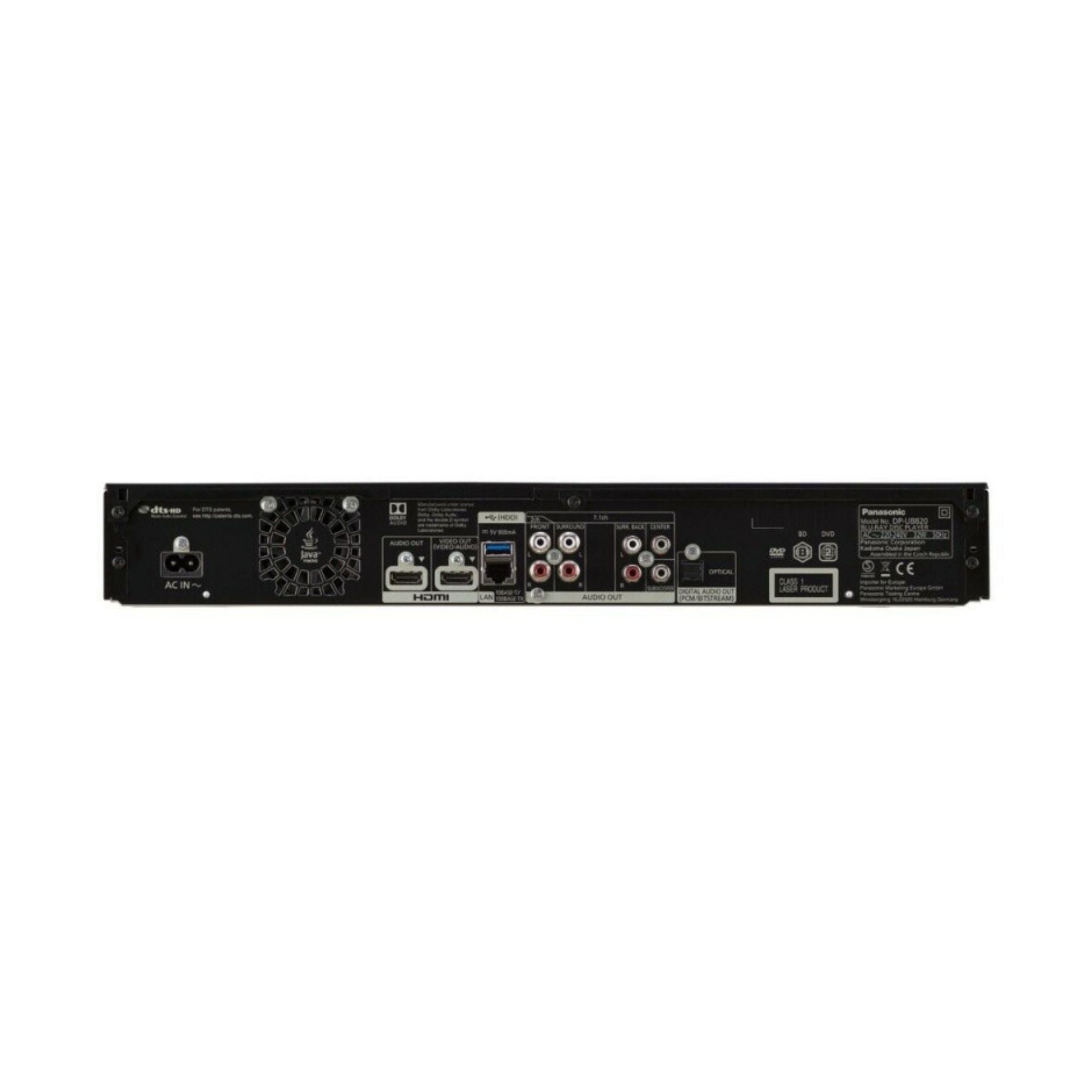 Panasonic DPUB820EBK HDR 4K UHD Multi-Region Network Blu-ray Disc Player