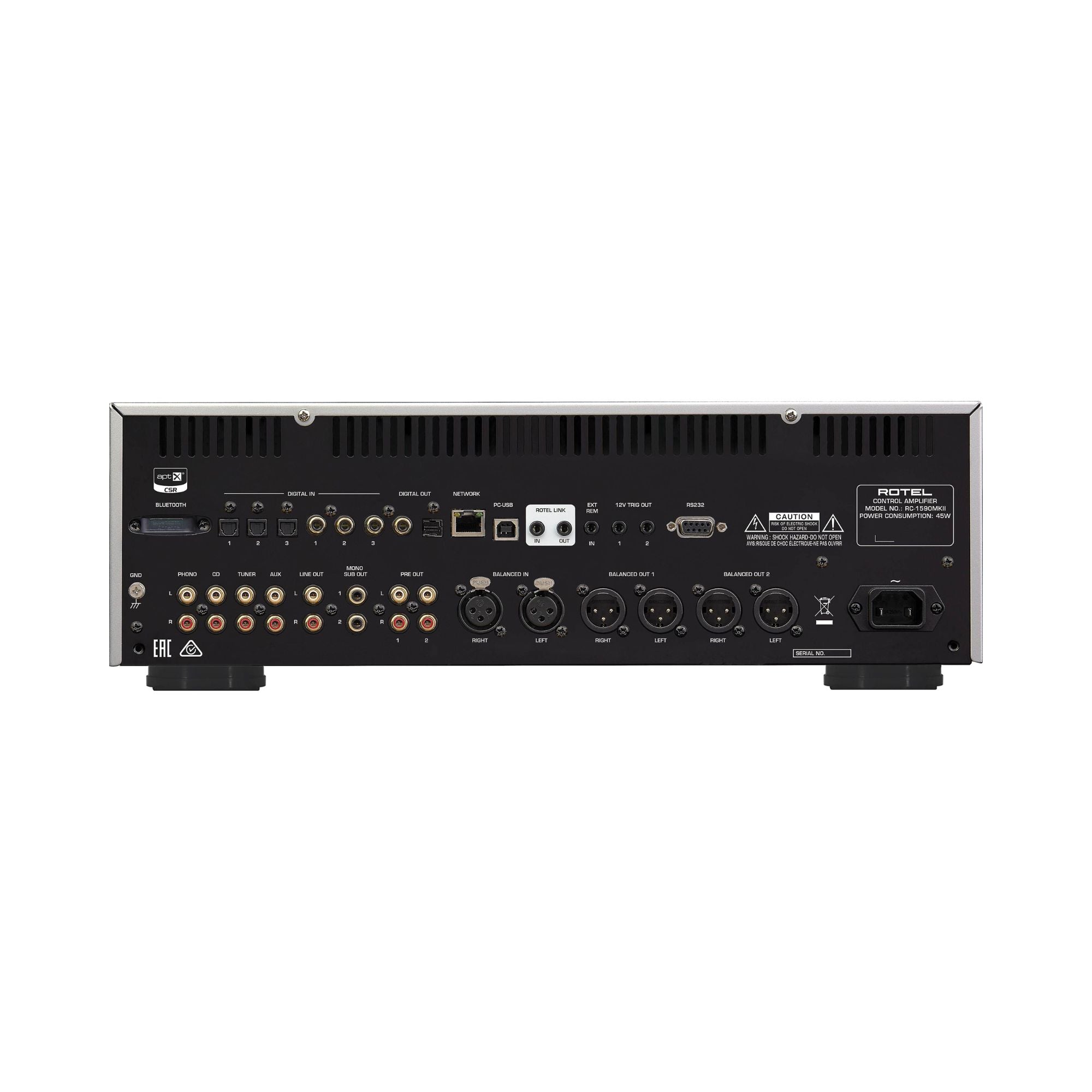 Rotel RC 1590MKII - Audiophile Stereo Preamplifier, Rotel, Preamplifier - AVStore.in