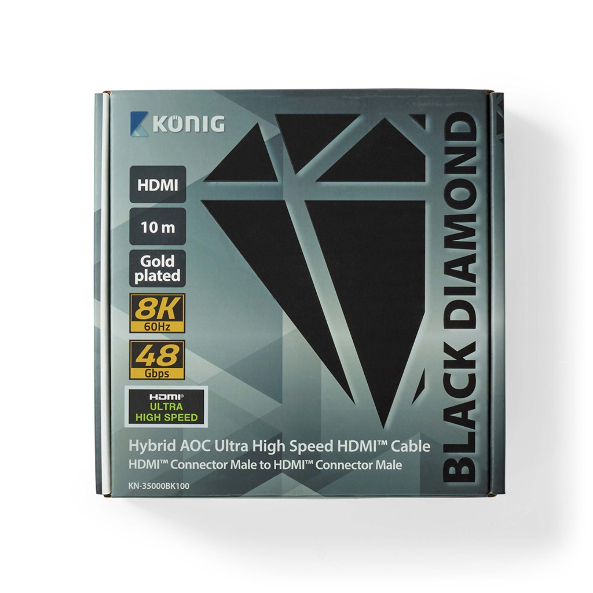 Konig 8K HDMI 2.1 AOC Cable 10 Meter (KN35000BK100), Konig, HDMI Cable - AVStore.in