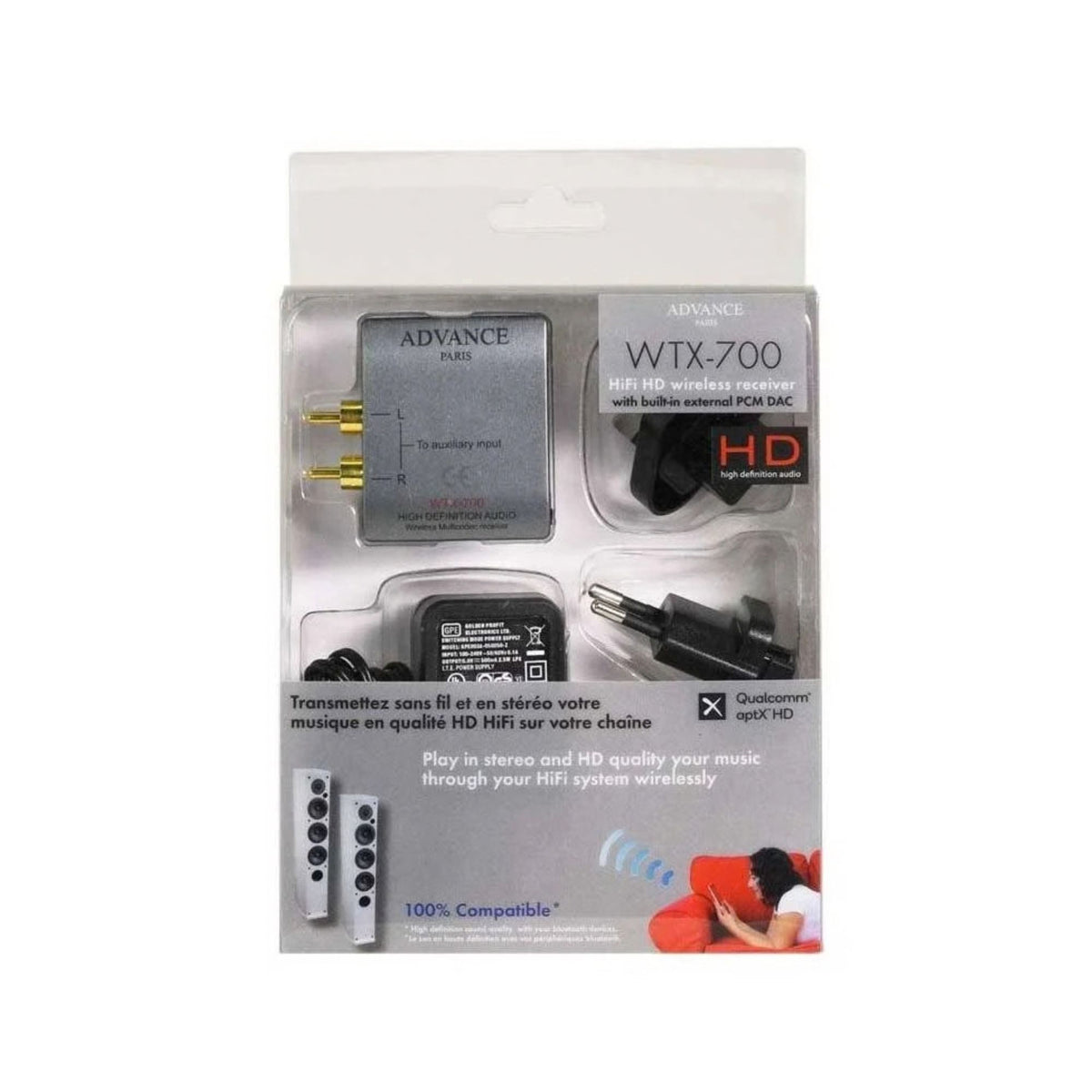 Advance Paris WTX-700 EVO Bluetooth Audio Receiver