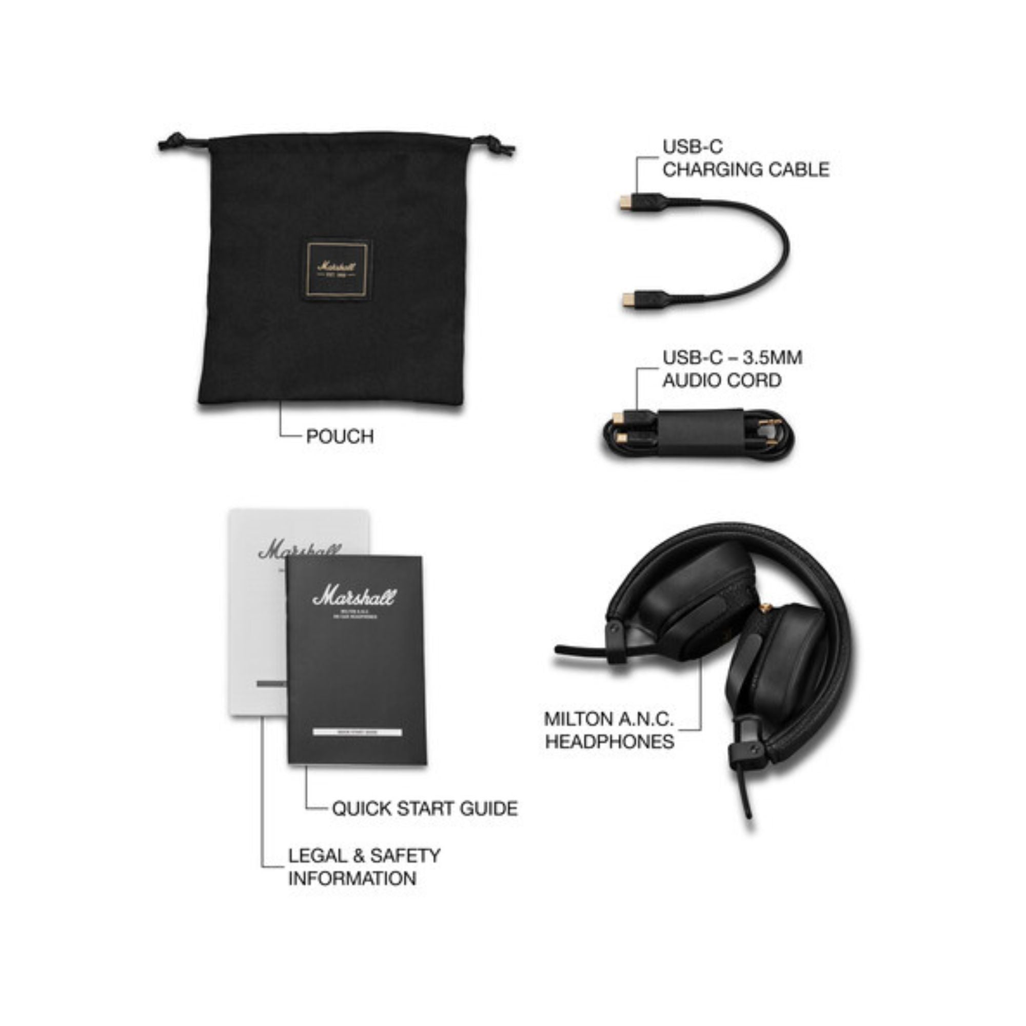 Marshall Milton A.N.C. Wireless Active Noise Cancellation Headphones