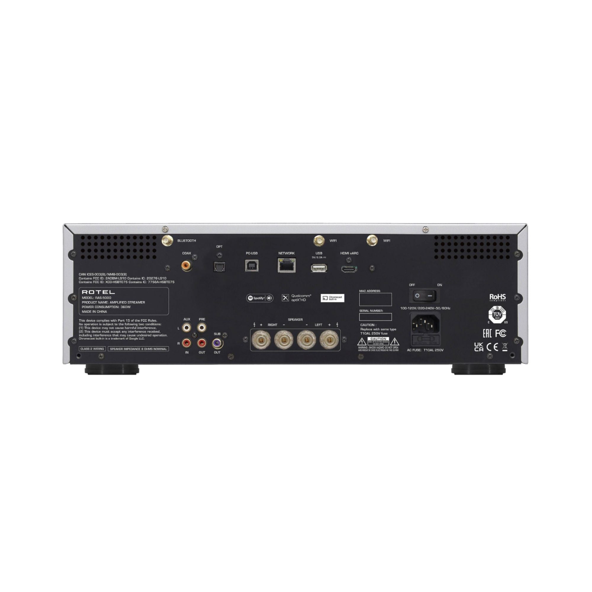 Rotel RAS-5000 Integrated Streaming Amplifier, Rotel, Power Amplifier - AVStore.in