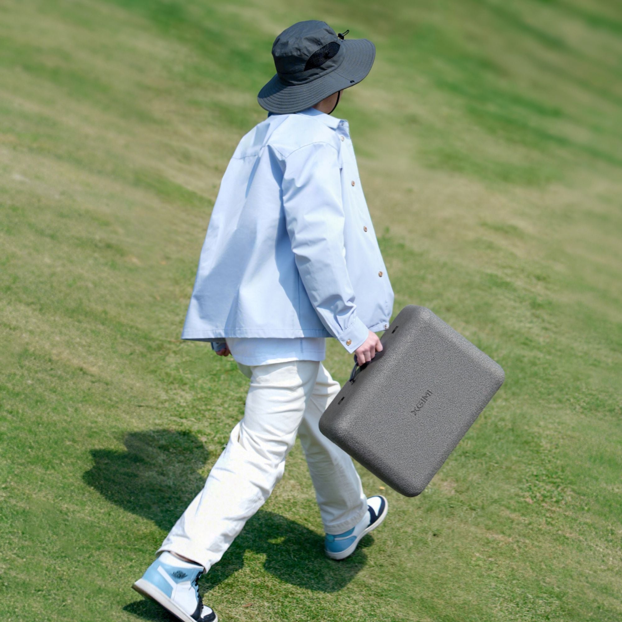 MoGo 4 Laser Outdoor Collection Travel-Friendly Outdoor Projector Kit with Stand and Screen