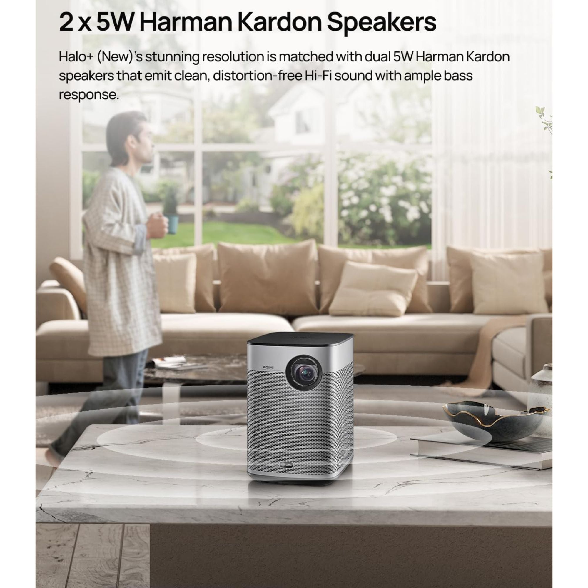 XGIMI Halo+ GTV - 1080P Full HD Anroid TV Smart Portable Projector