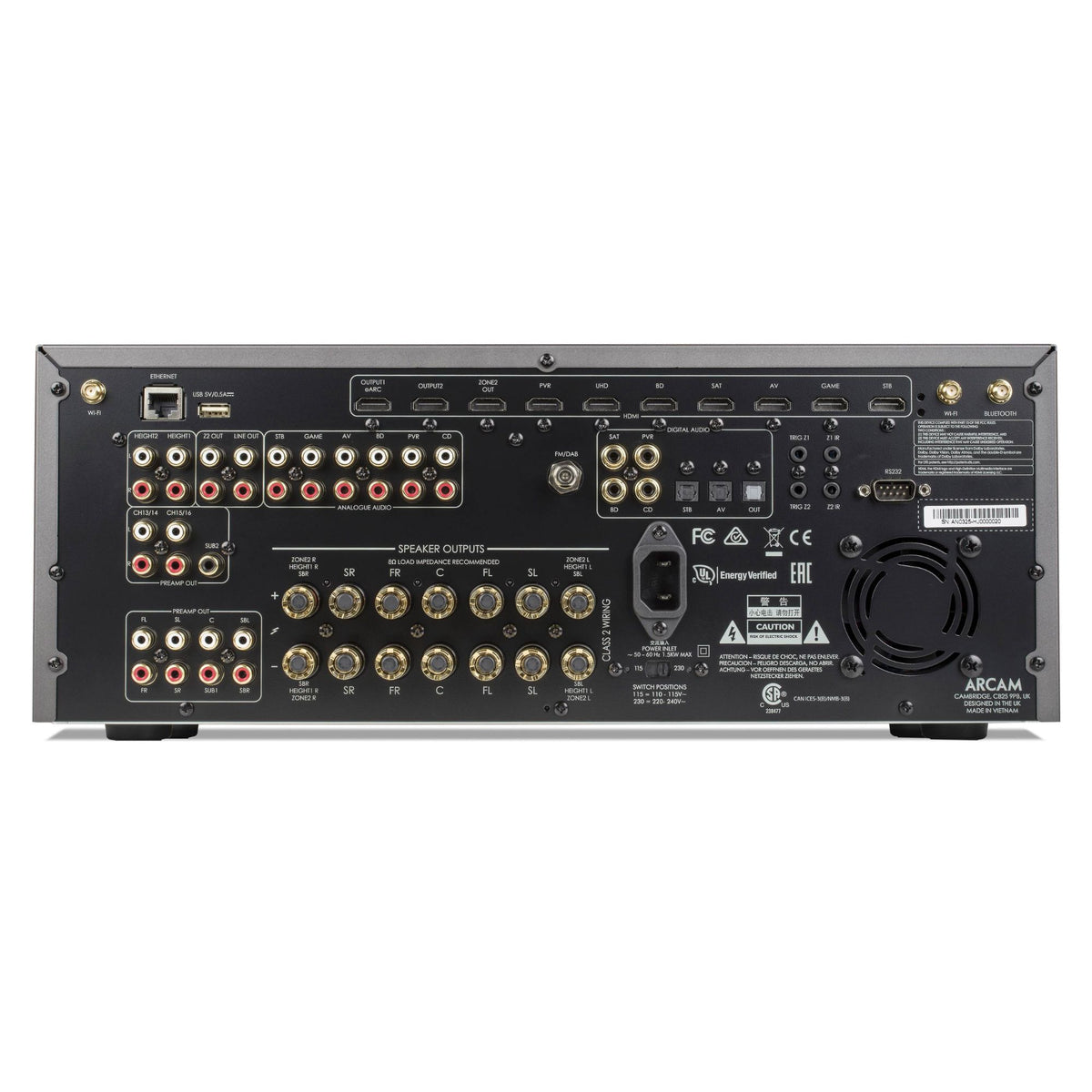 Arcam AVR31 - 7.2 Channel HDMI 2.1 Class G AV Receiver - AVStore