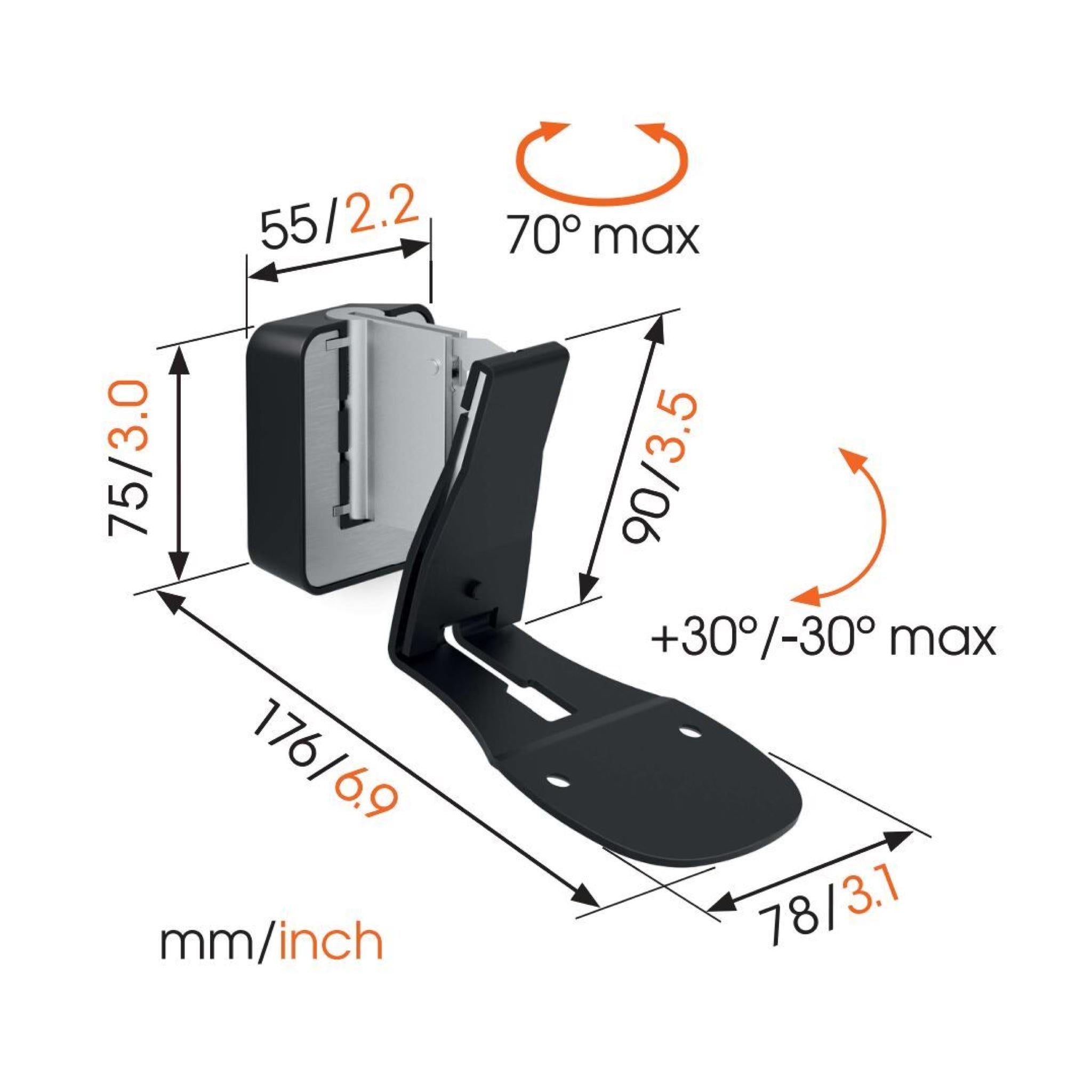 Bowers & Wilkins Formation Flex Wall Bracket - Pair - AVStore