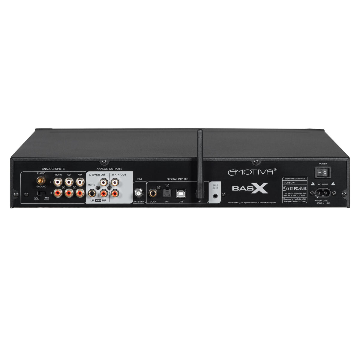 Emotiva BasX PT1 - Stereo Preamplifier/DAC/Tuner - AVStore